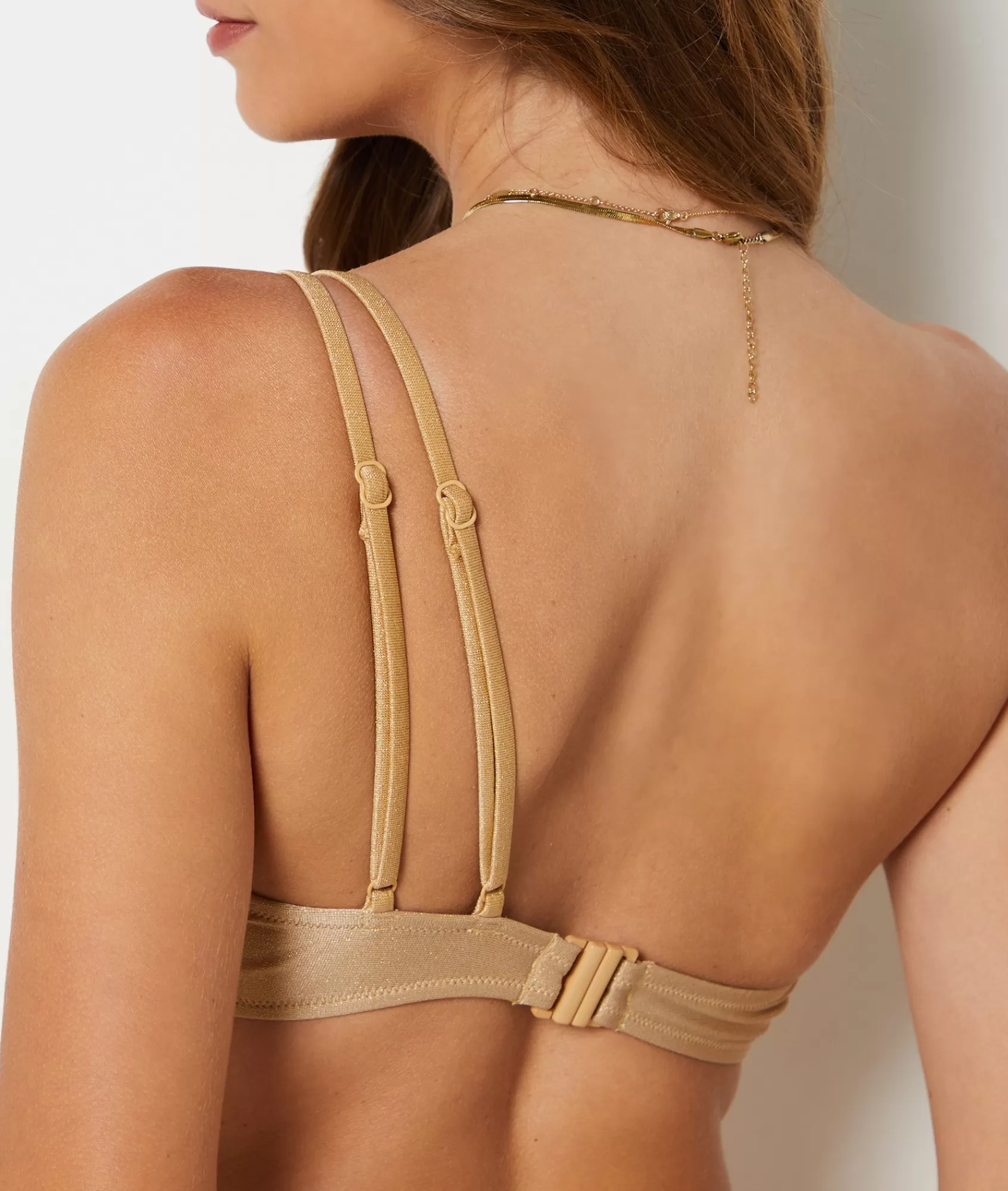 Etam Bralette Tops | Fancy Swimwear>Asymmetrical Bikini Top with Textured Bralette