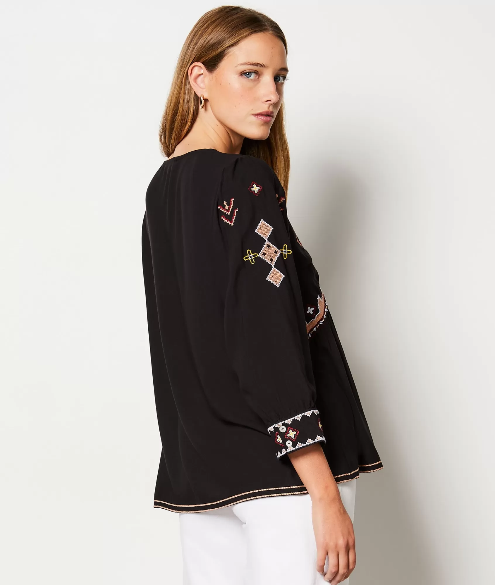 Etam Flowy Shirts | Chic Shirts>Blouse brodée