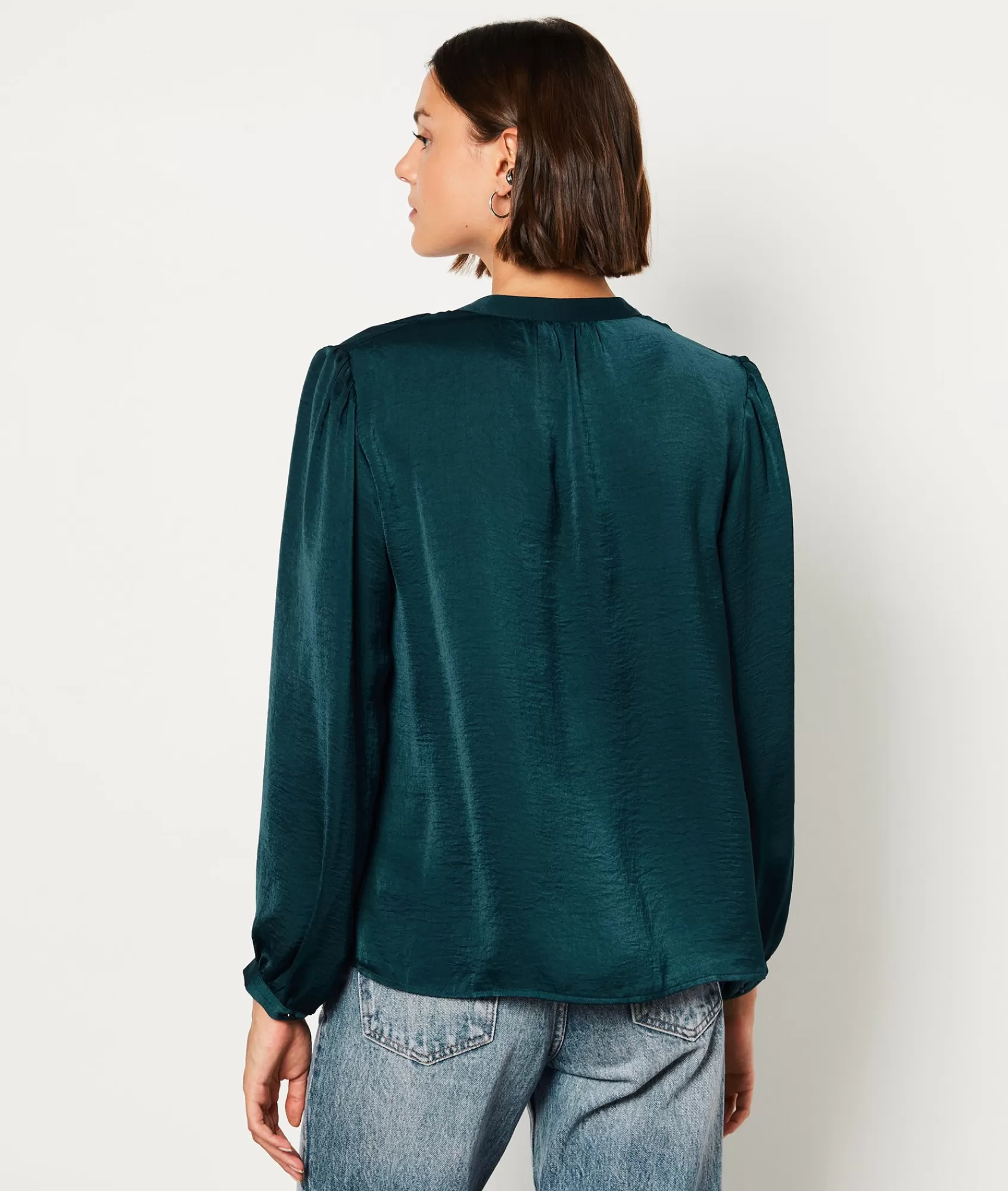 Etam Flowy Shirts | Classic Shirts>Blouse satinée manches longues