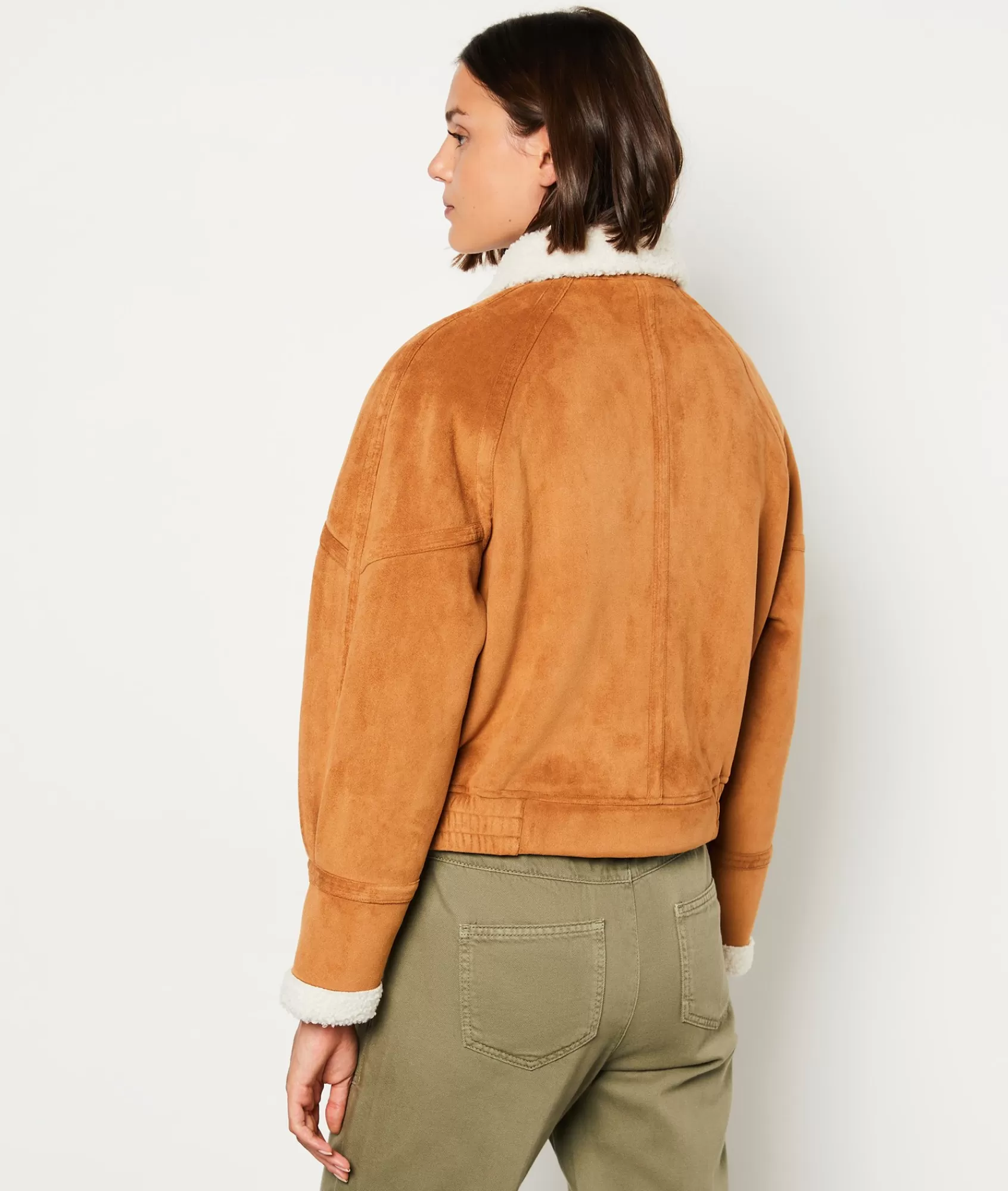 Etam Jackets>Blouson col effet bouclette