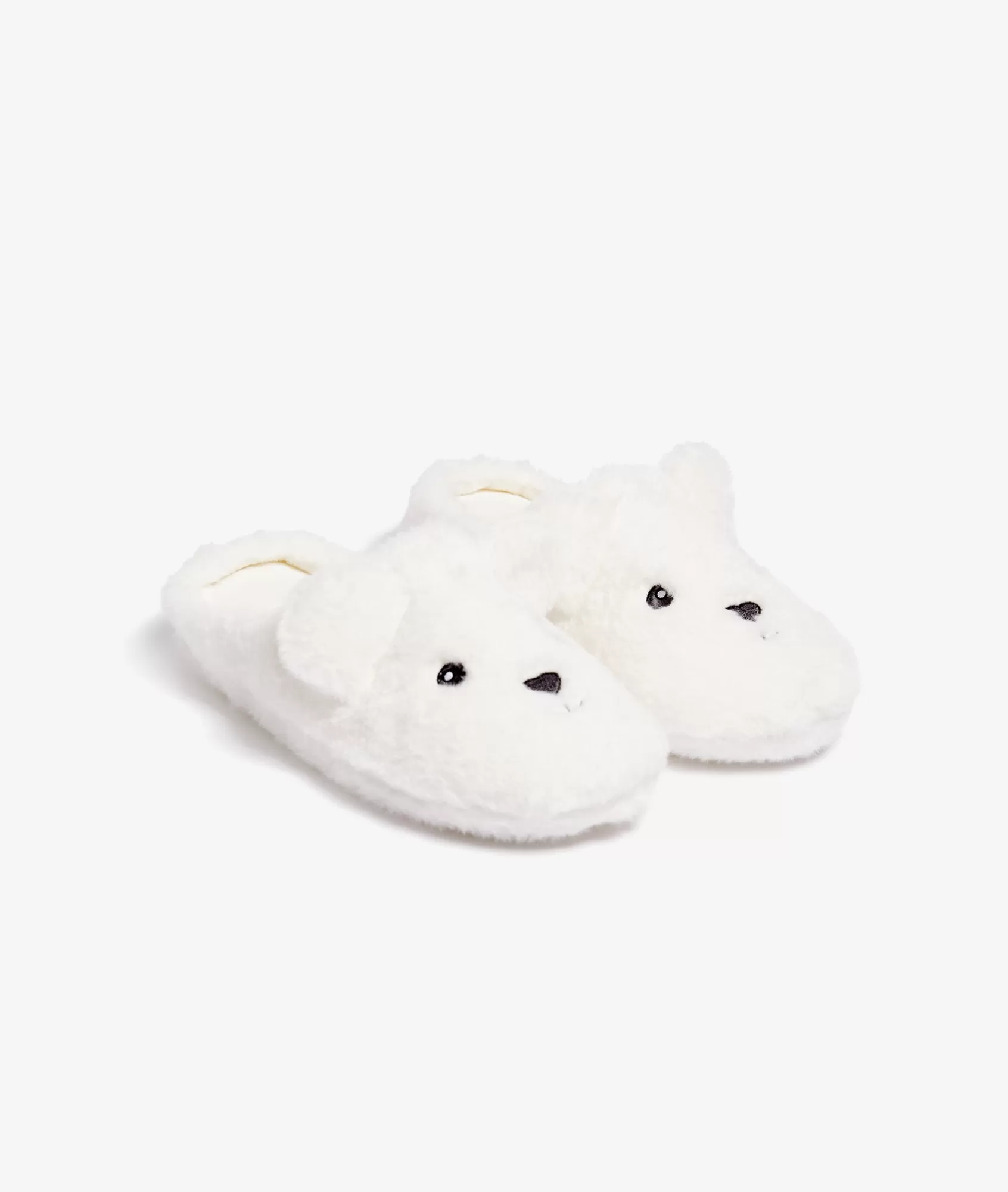 Etam Slippers>Chaussons mules ouvertes lapin
