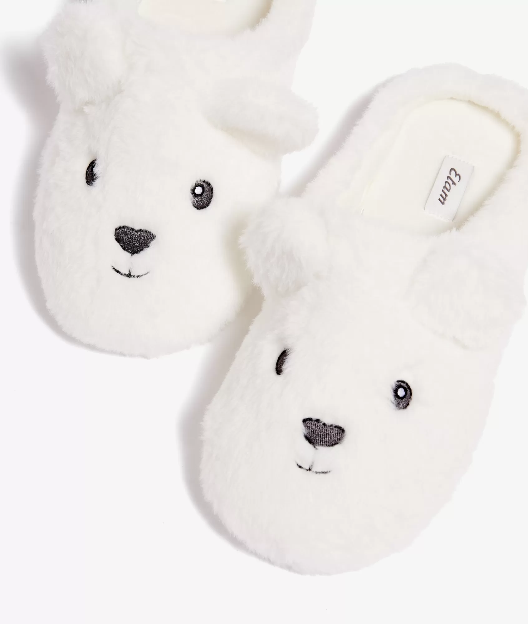Etam Slippers>Chaussons mules ouvertes lapin