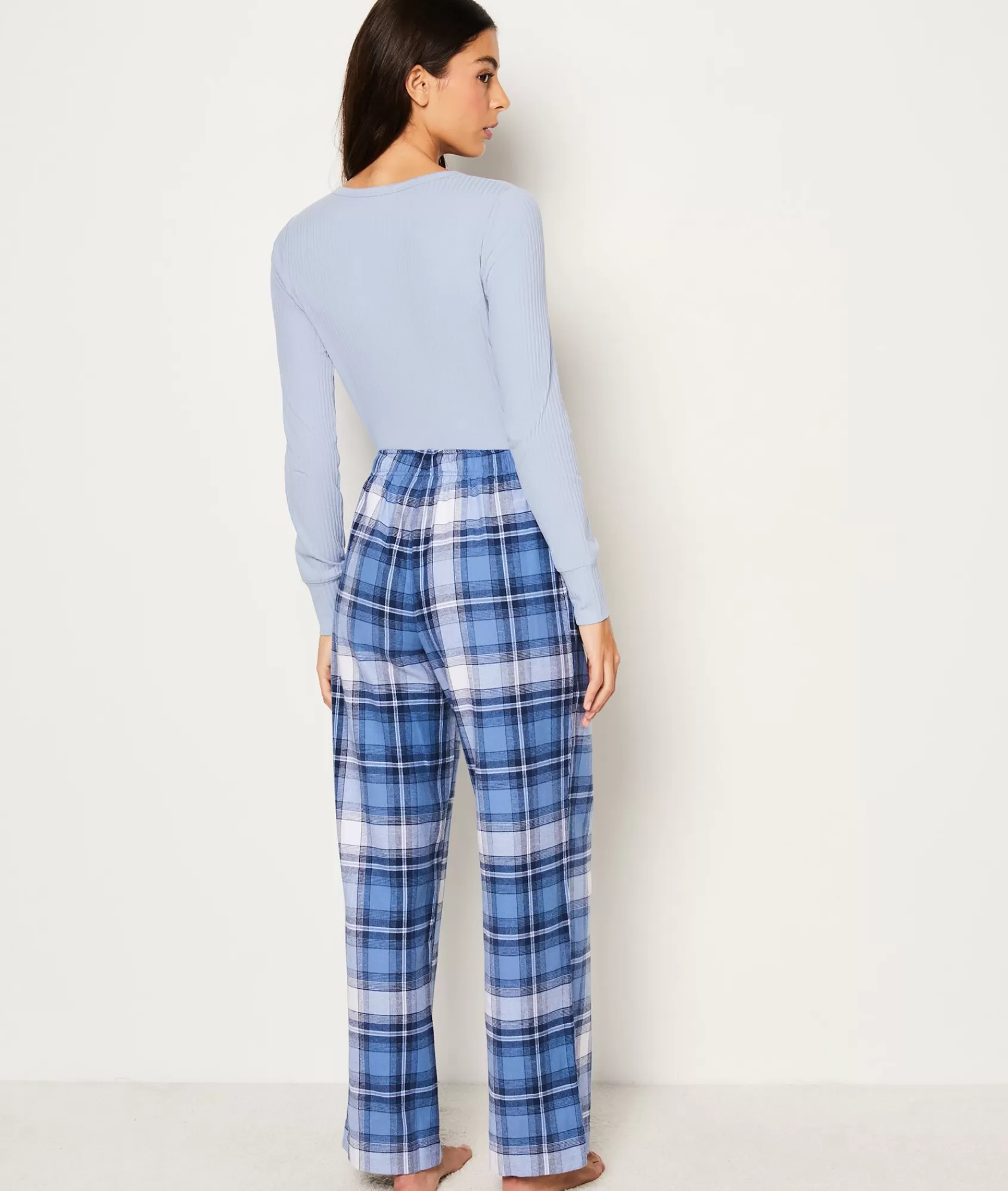 Etam Pyjama Bottoms>Checkered Cotton Pyjama Bottoms