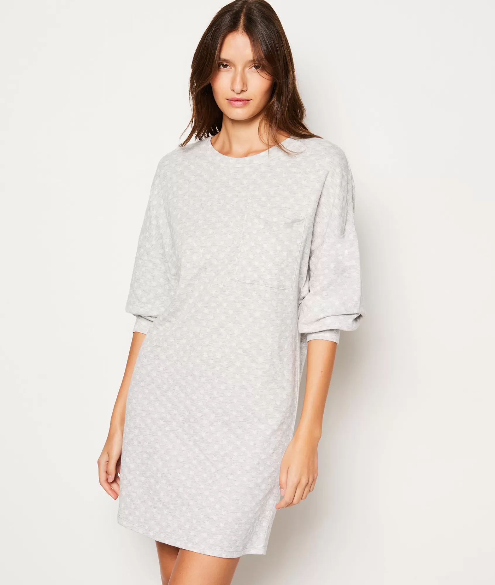 Etam Nightshirts>Chemise de nuit en coton à pois