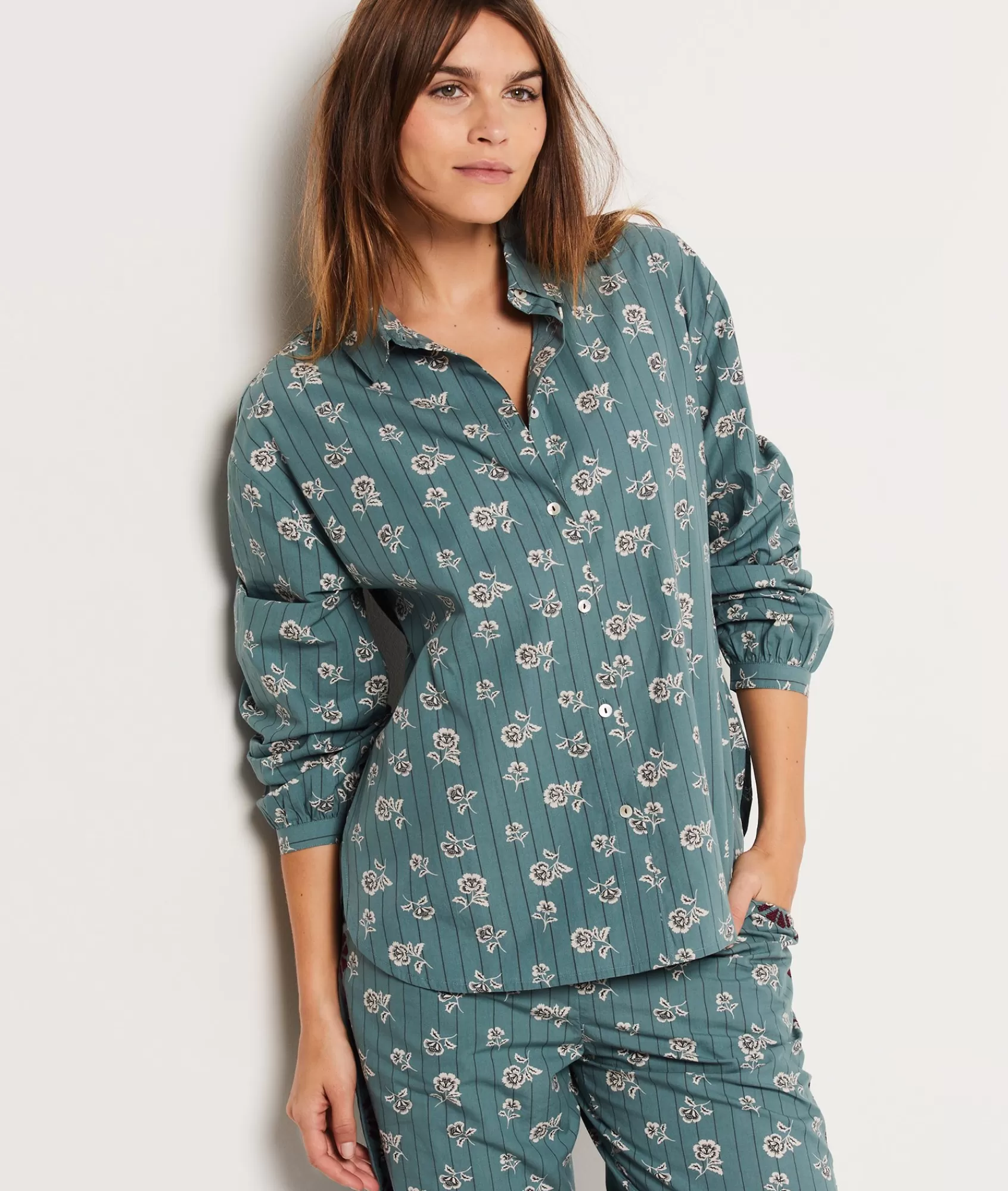Etam Pyjama Tops>Chemise de pyjama imprimée fleuri