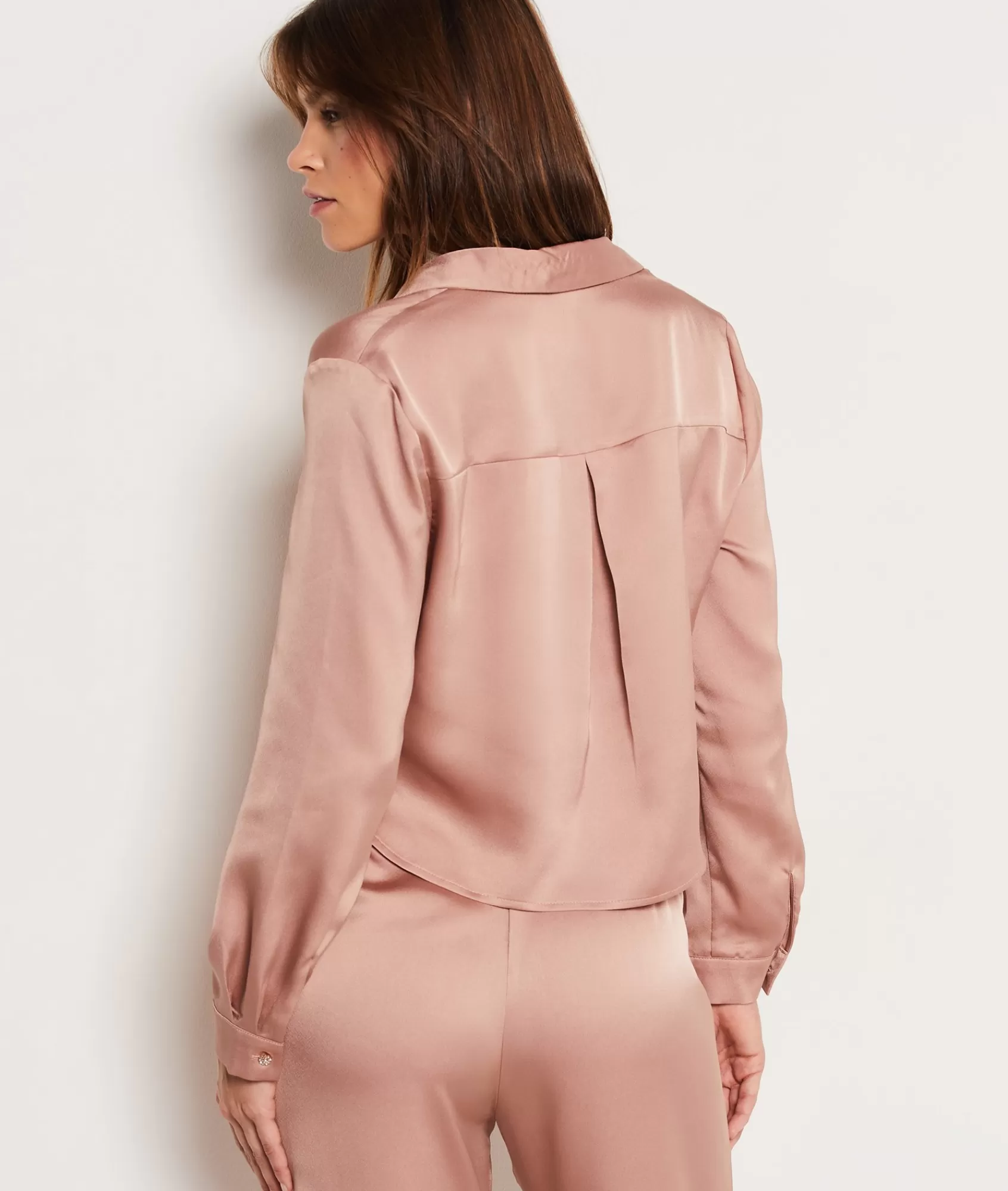 Etam Pyjama Tops>Chemise de pyjama satinée