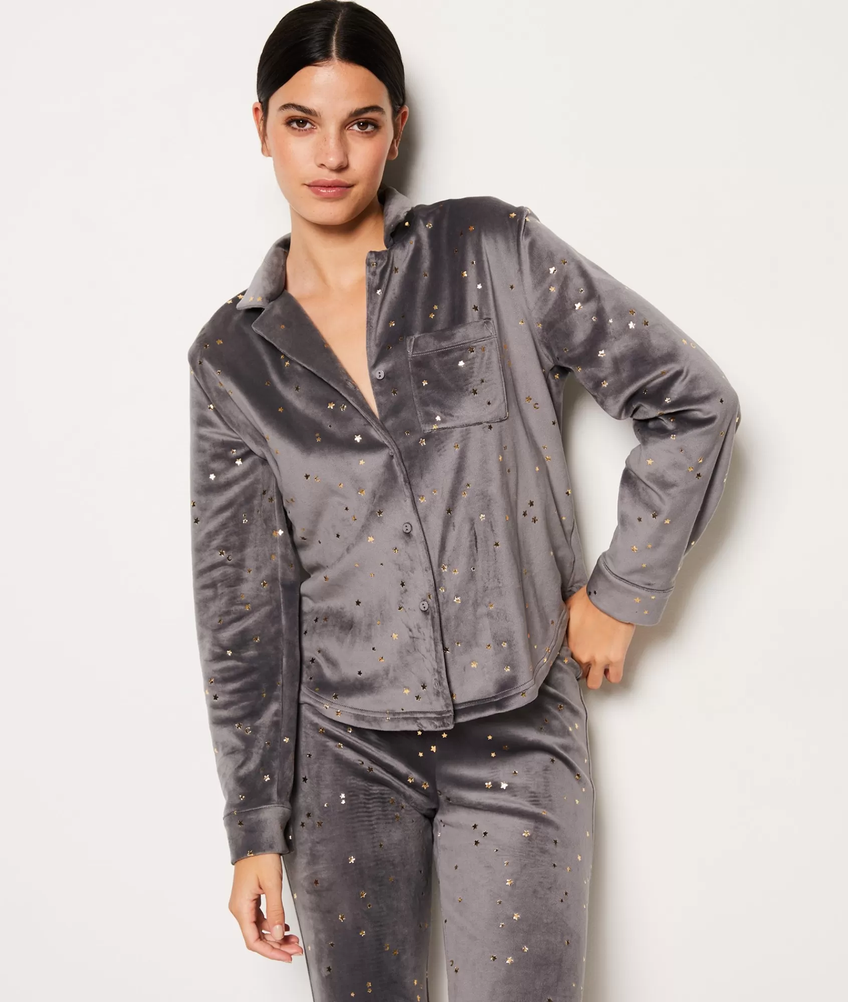 Etam Pyjama Tops>Chemise de pyjama étoile