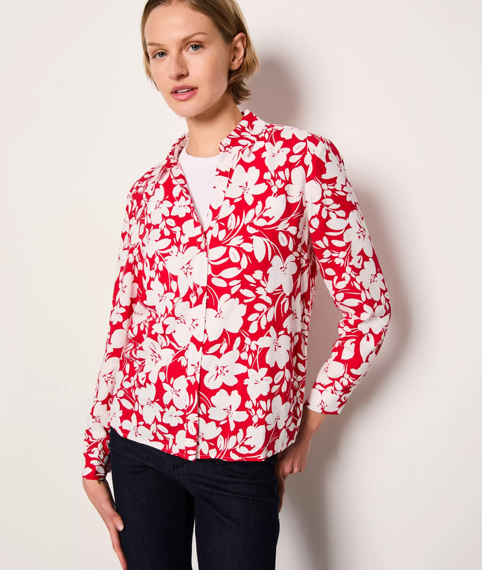Etam Printed Blouses & Shirts | Flowy Shirts>Chemise manches longues fleurie