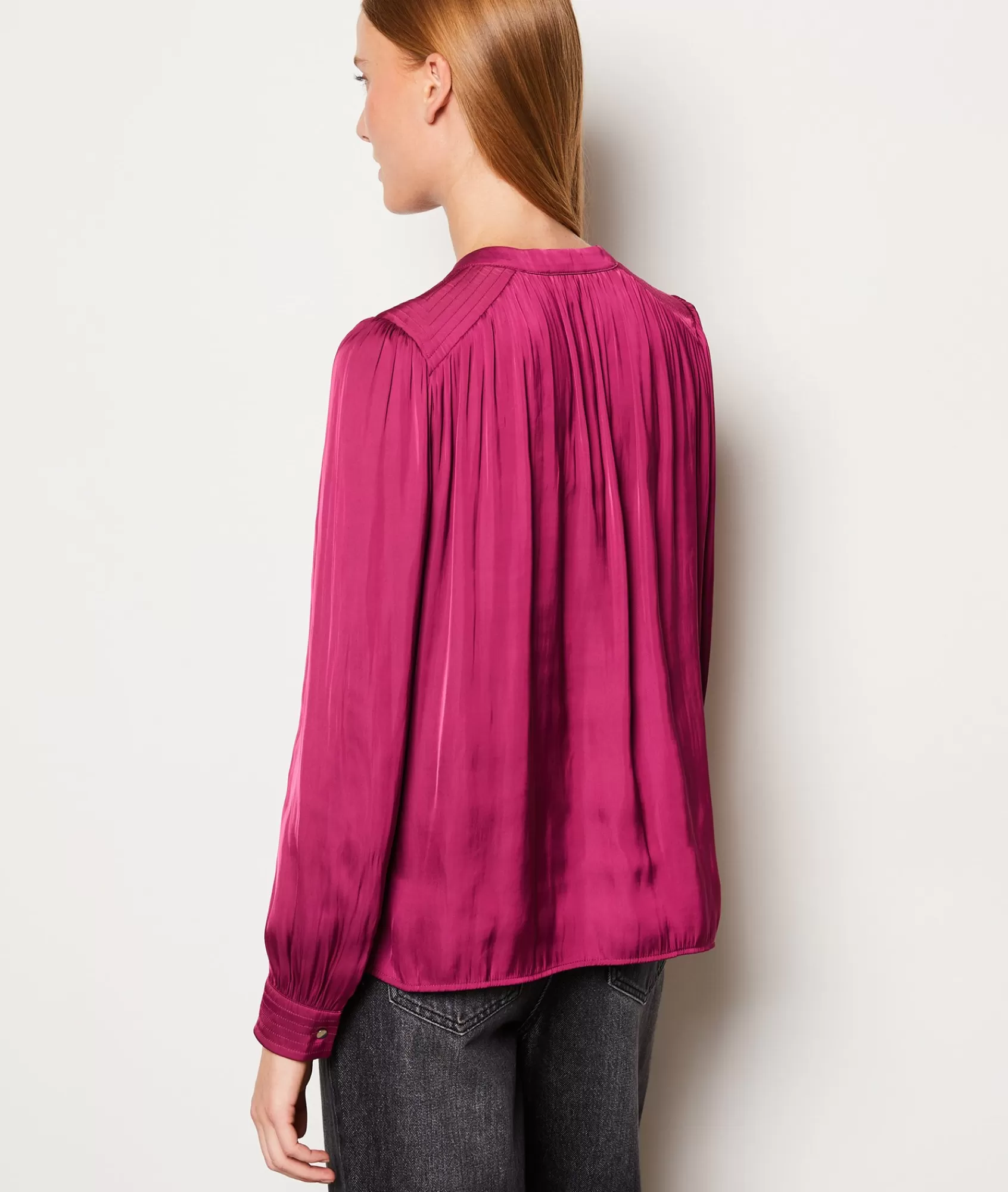 Etam Flowy Shirts | Chic Shirts>Chemise manches longues satinée