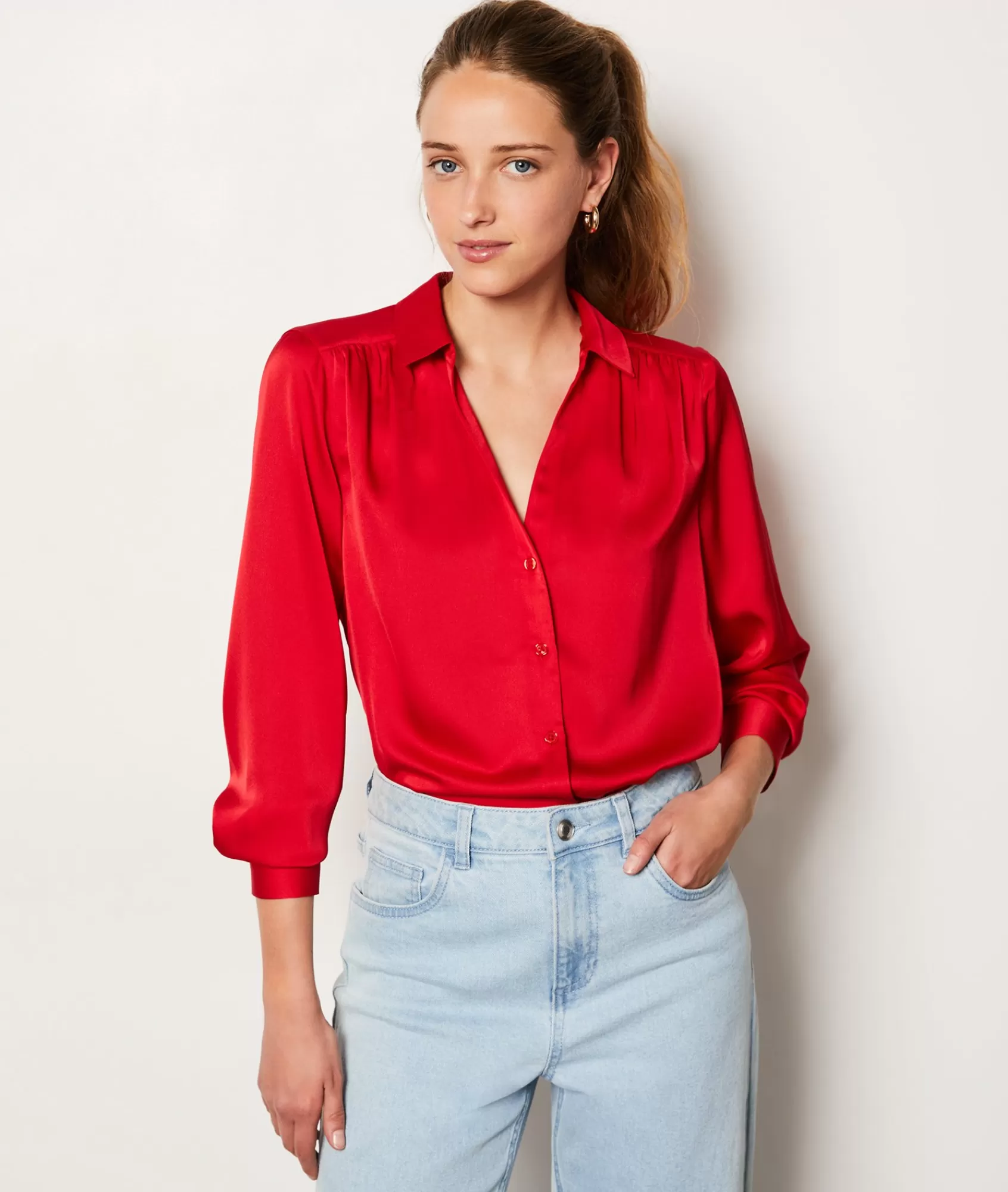 Etam Flowy Shirts | Classic Shirts>Chemise satinée