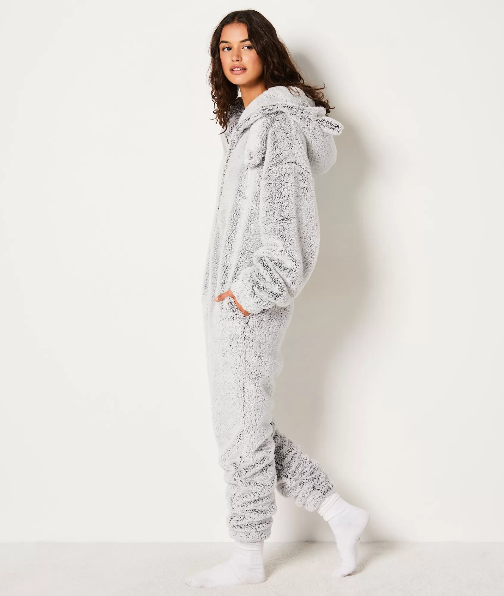 Etam Pyjama Jumpsuits>Combinaison polaire à capuche