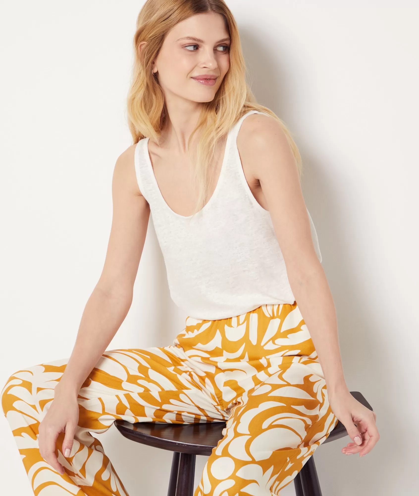 Etam Pyjama Tops>Débardeur 100% lin