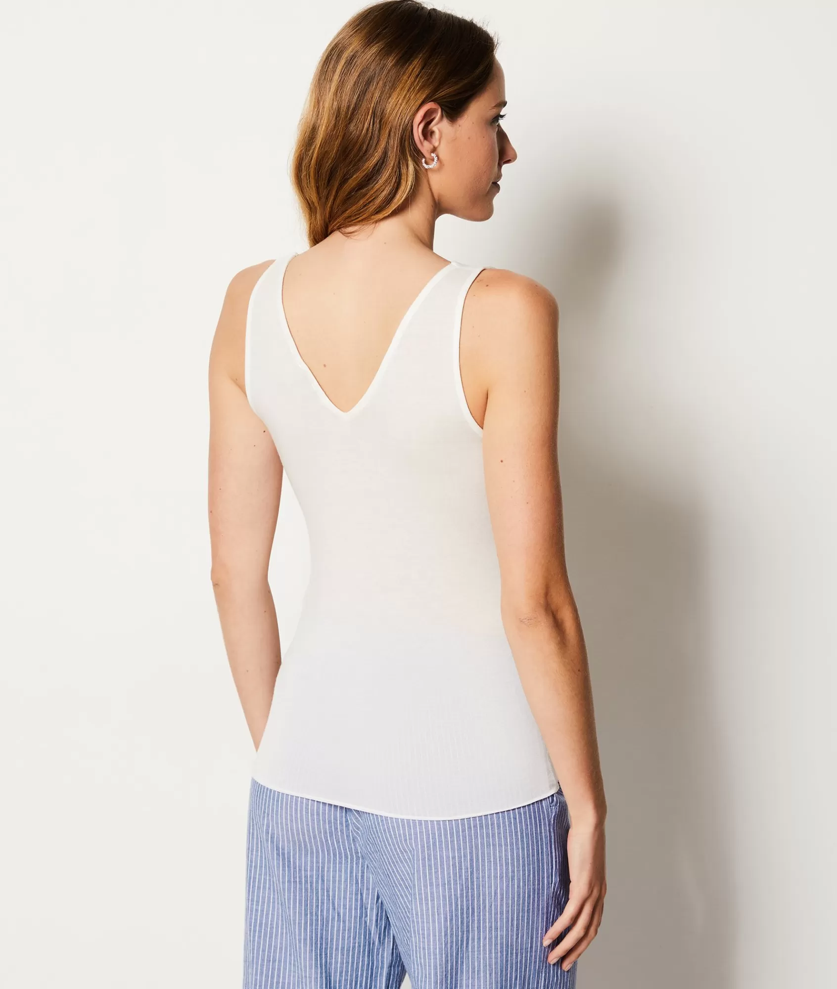Etam Pyjama Tops>Débardeur avec cachemire en maille thermique