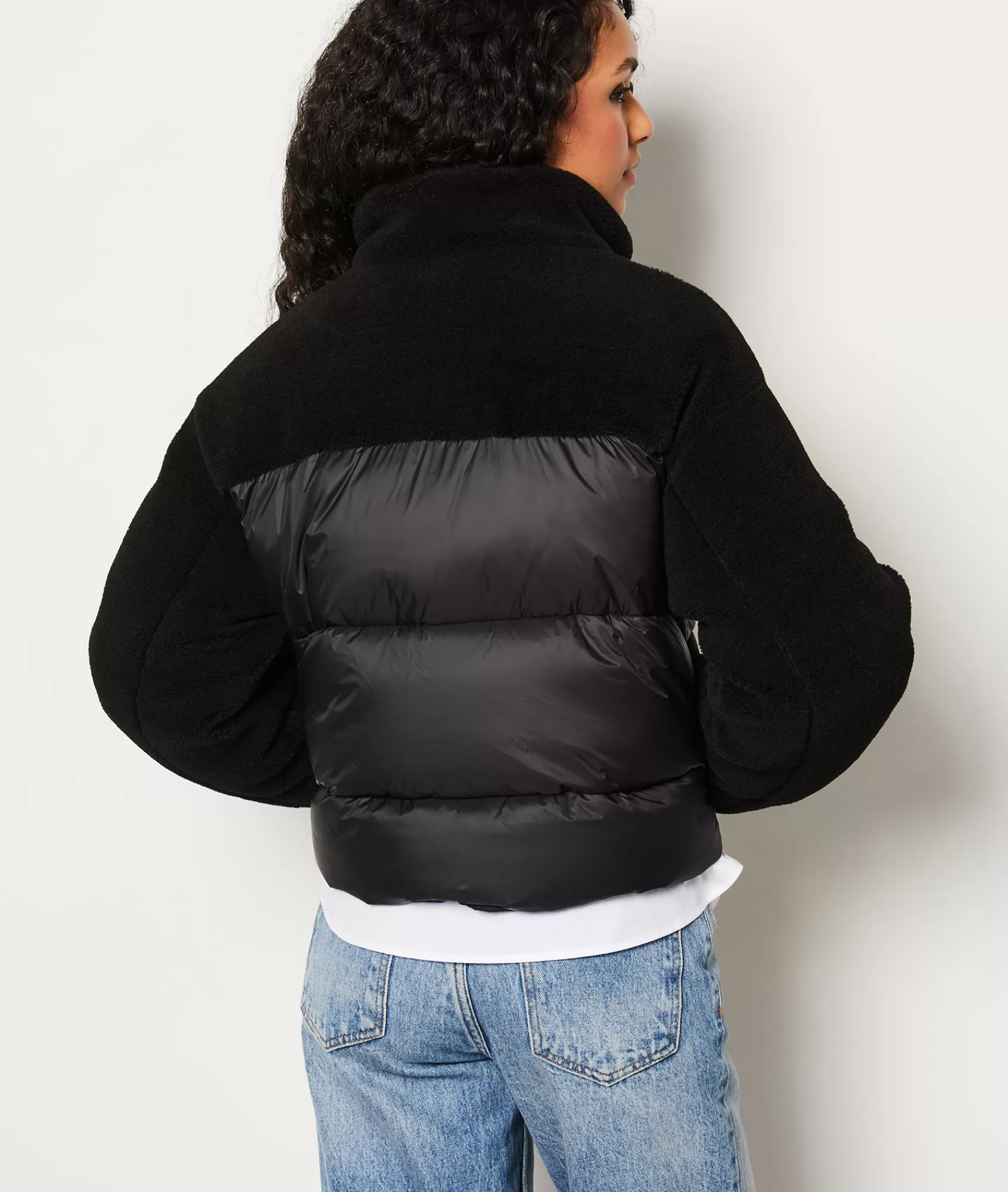Etam Puffer Jackets>Doudoune courte en fausse fourrure