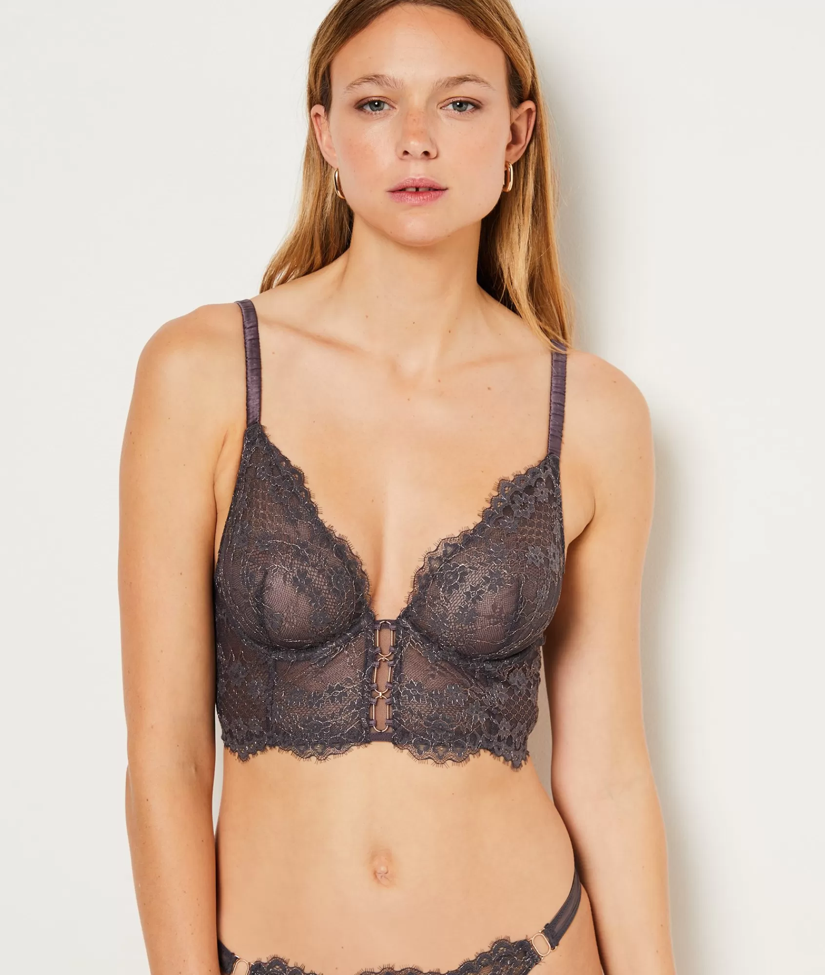 Etam Bustiers>Embroidered Tulle Bra