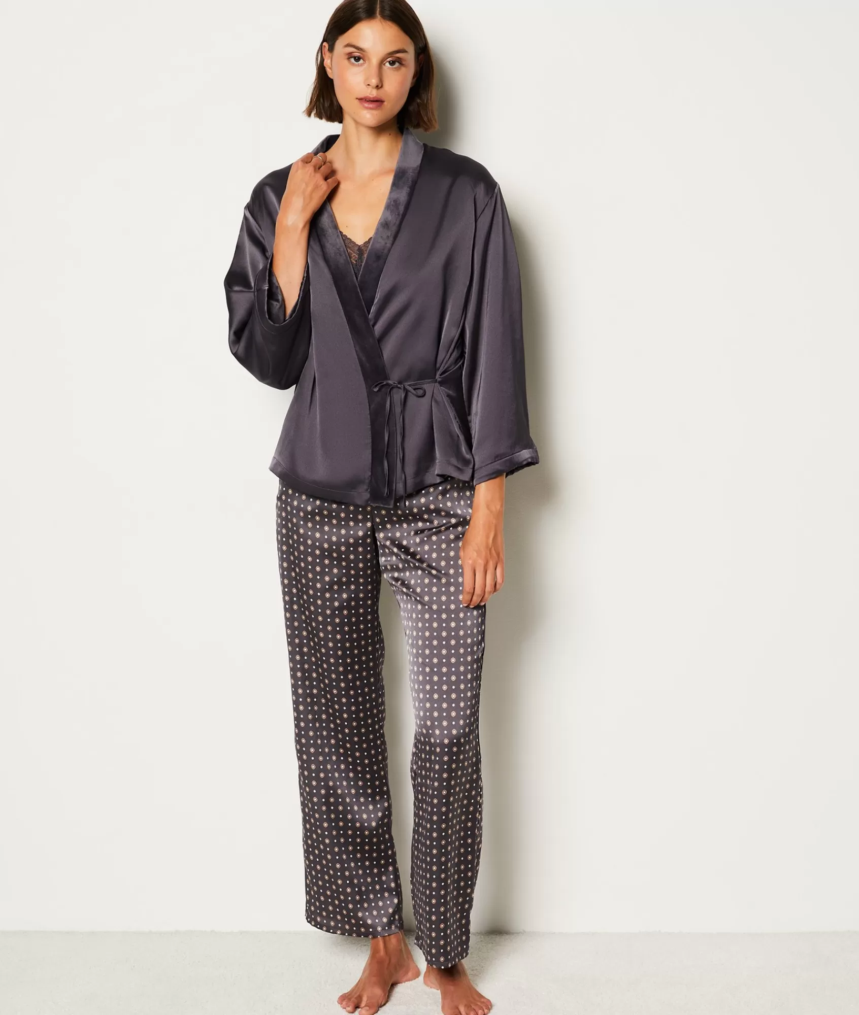 Etam 2 And 3-piece Pyjamas>Ensemble 3 pièces de pyjamas satiné
