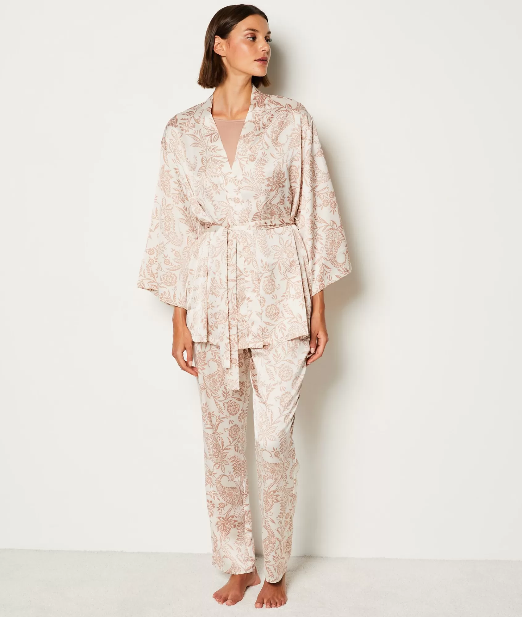 Etam 2 And 3-piece Pyjamas>Ensemble 3 pièces de pyjamas satiné