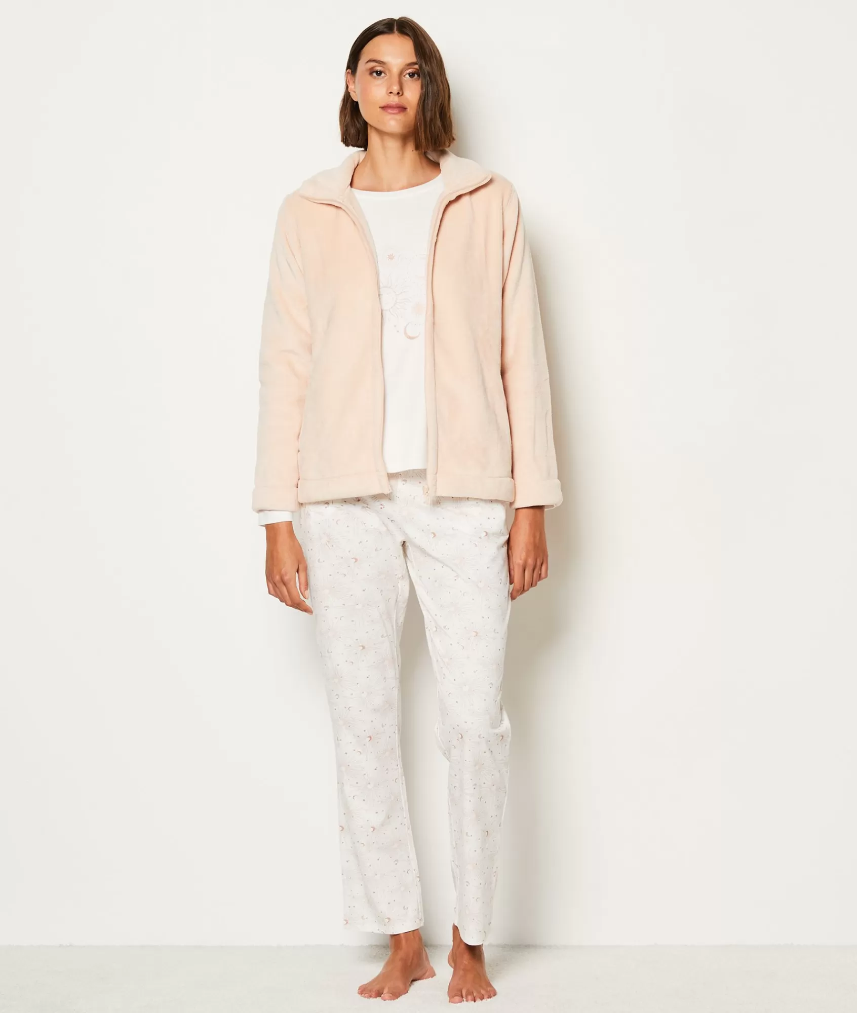 Etam 2 And 3-piece Pyjamas>Ensemble 3 pièces de pyjamas veste polaire