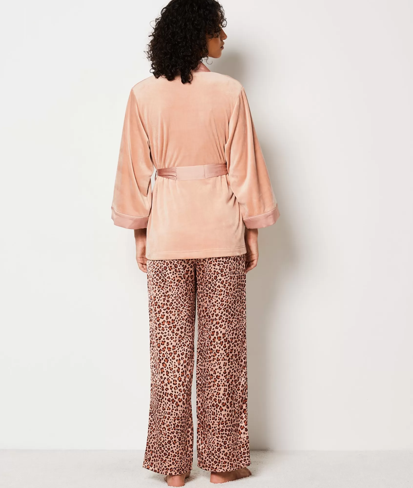Etam 2 And 3-piece Pyjamas>Ensemble pyjama 3 pièces léopard veste micro polaire