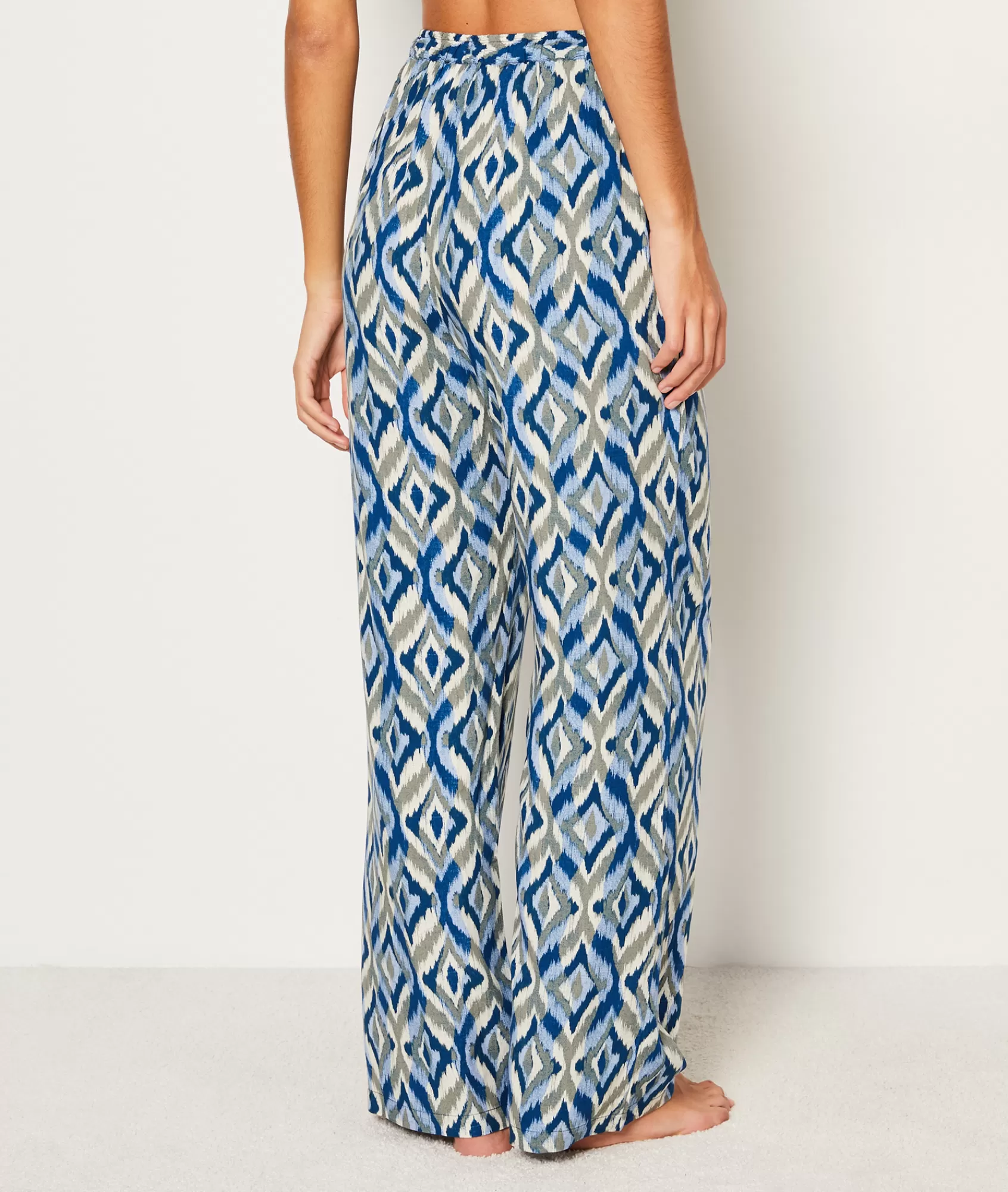 Etam Pyjama Bottoms>Flared Patterned Pyjama Bottoms