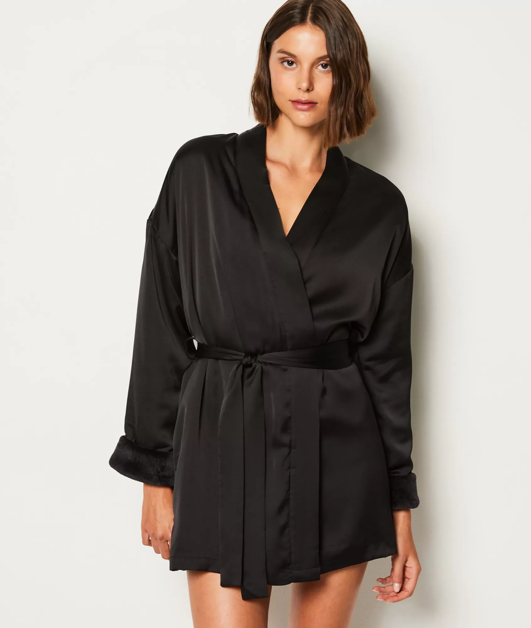 Etam Robes & Kimonos>Flece-Lined Robe