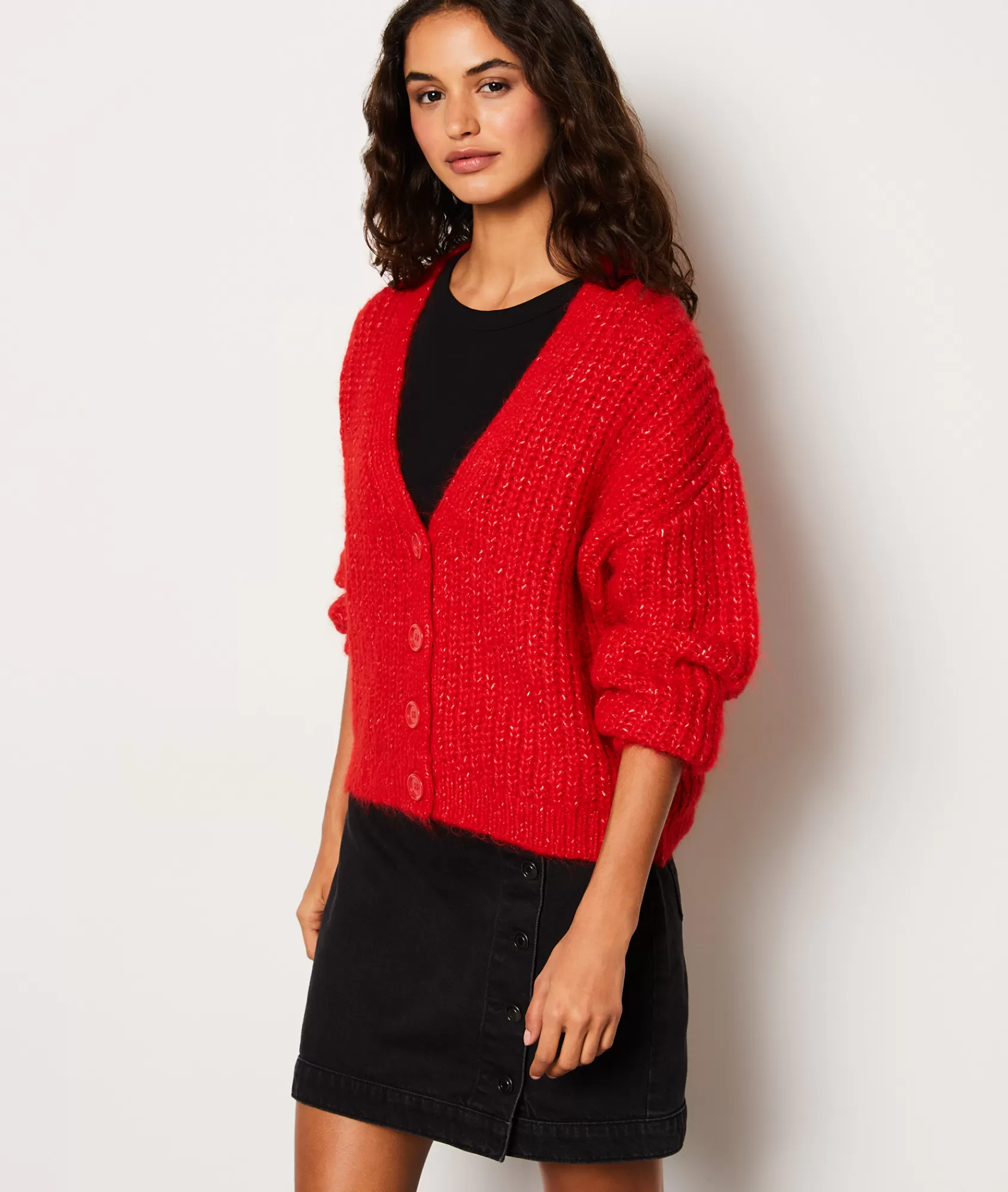 Etam V-necks>Gilet col V en maille
