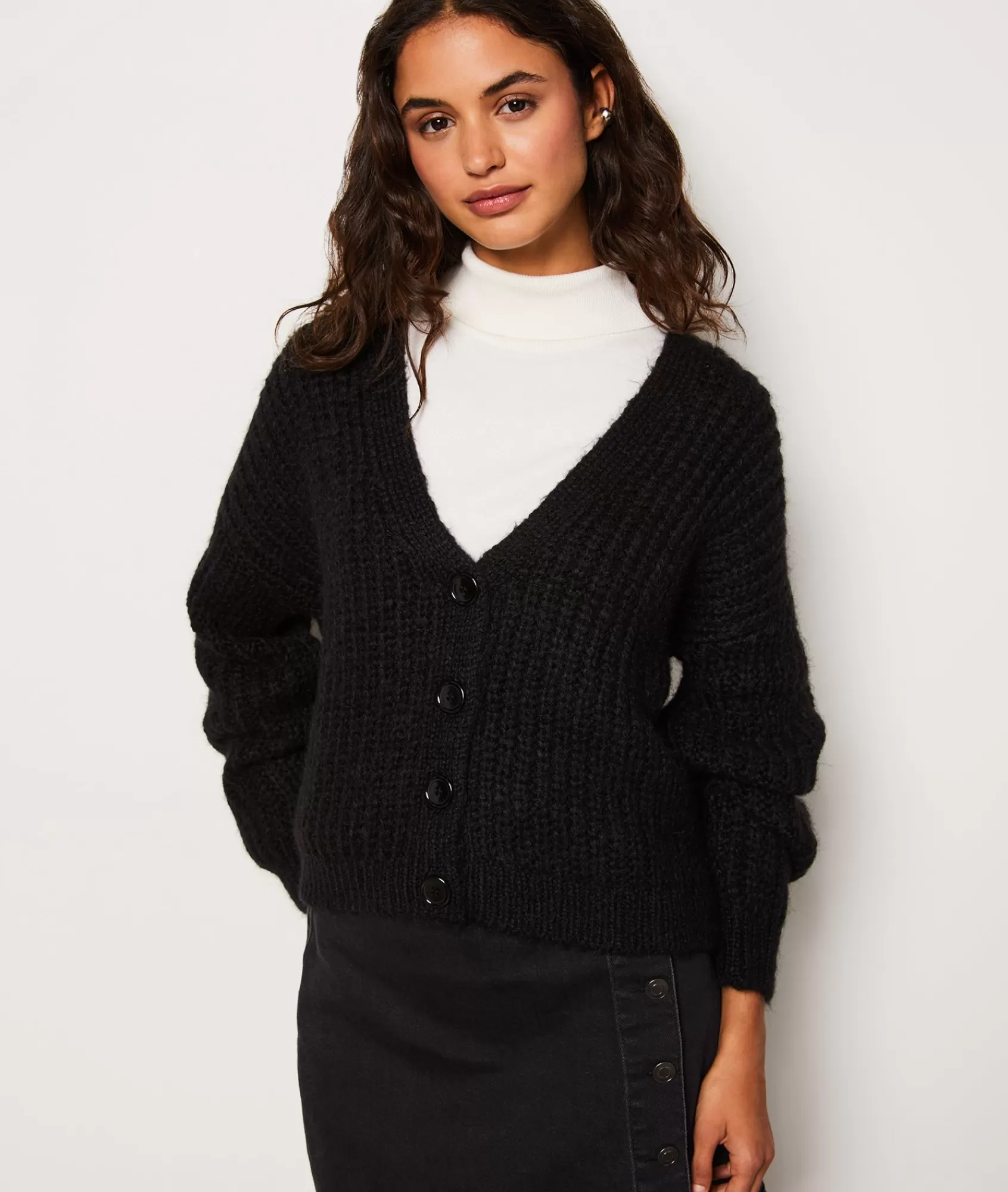 Etam V-necks>Gilet col V en maille