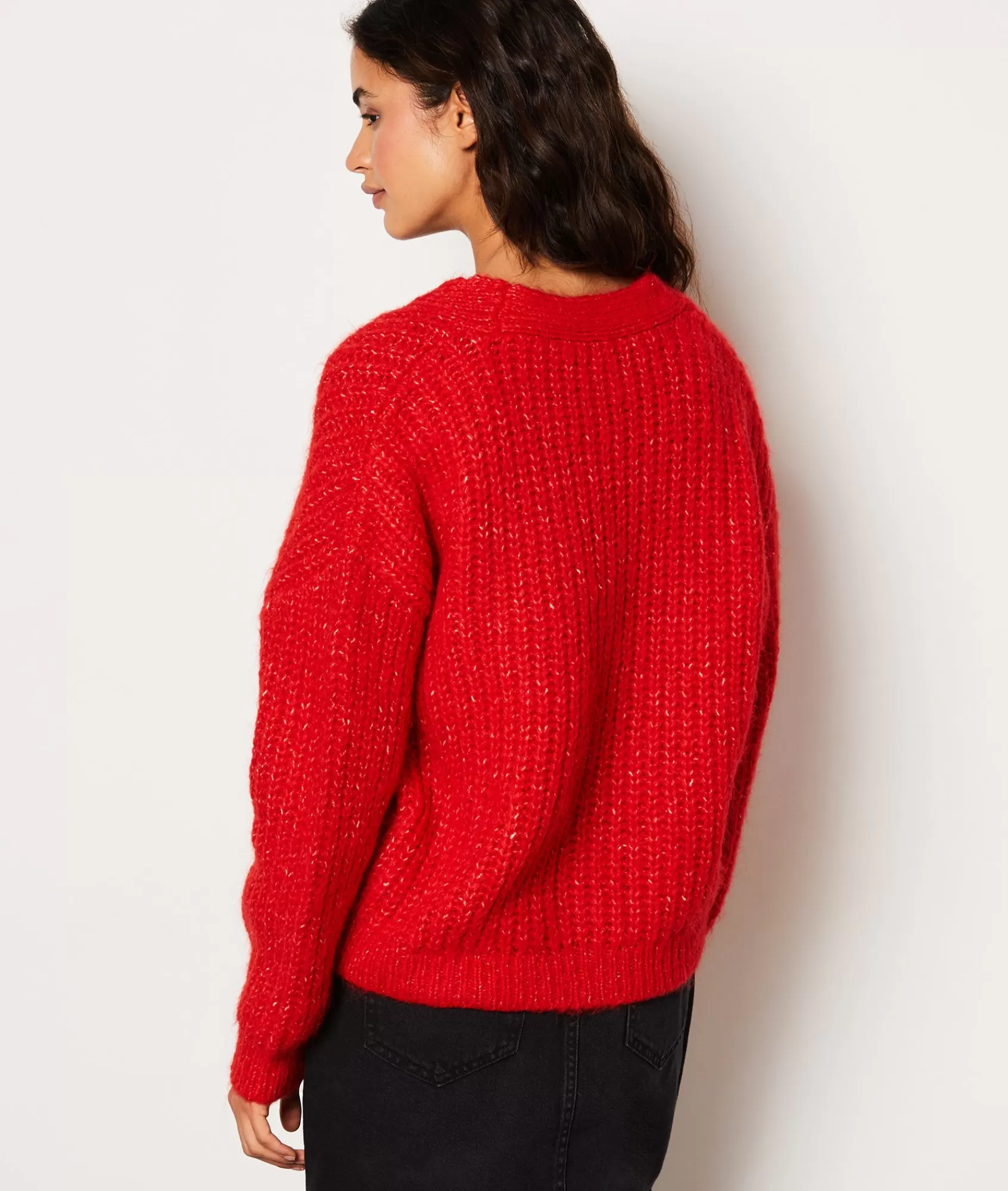 Etam V-necks>Gilet col V en maille