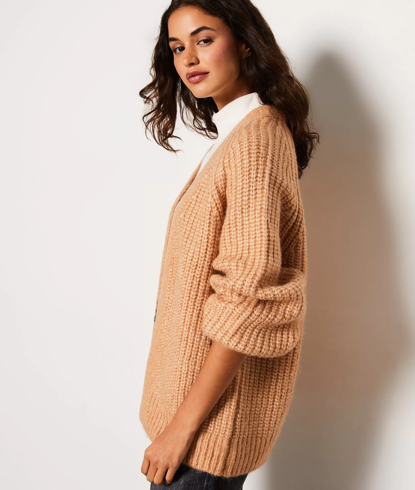 Etam Long Sleeves>Gilet long en maille