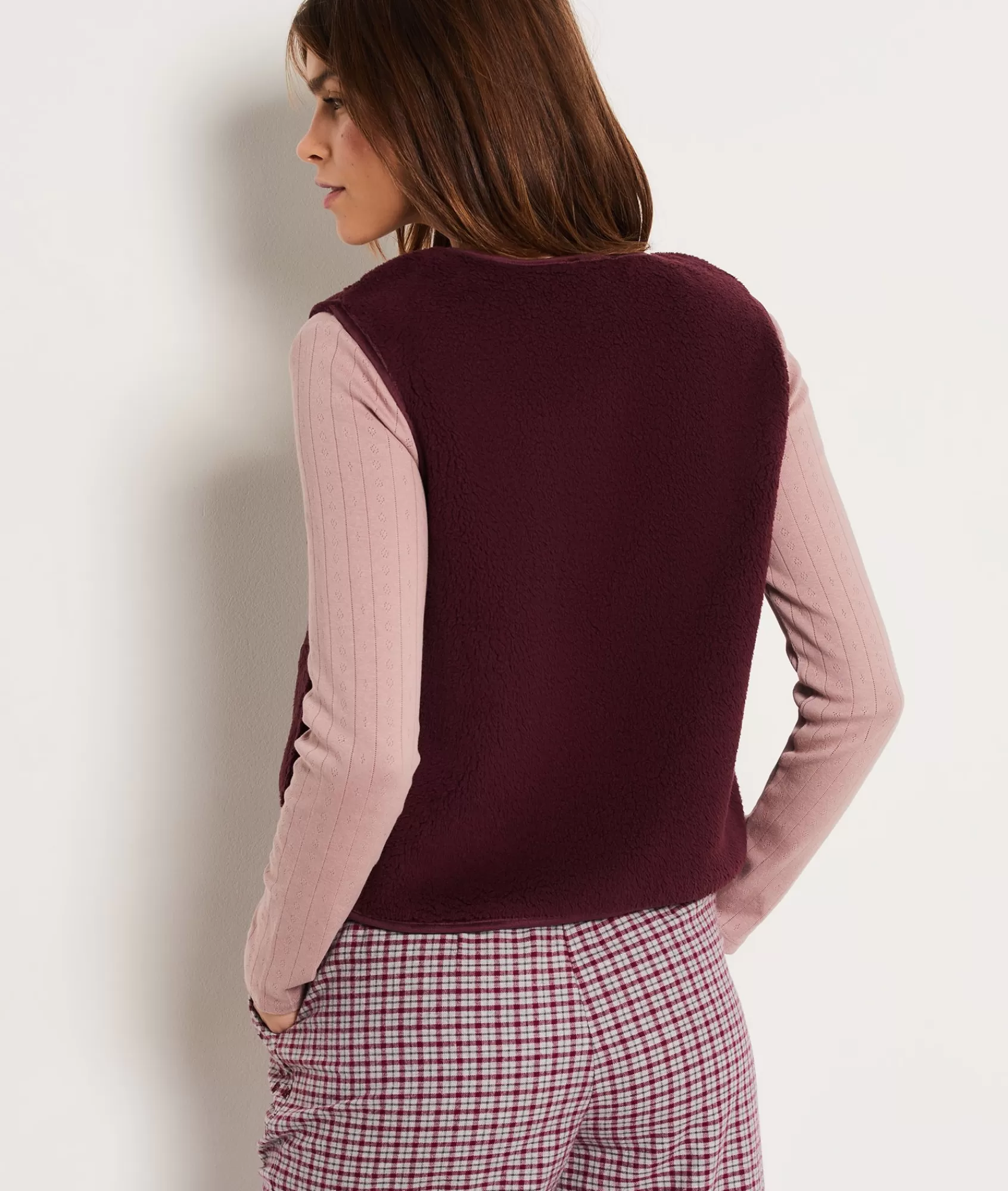 Etam Pyjama Ponchos, Sweatshirts & Jackets>Gilet sans manches boutonné