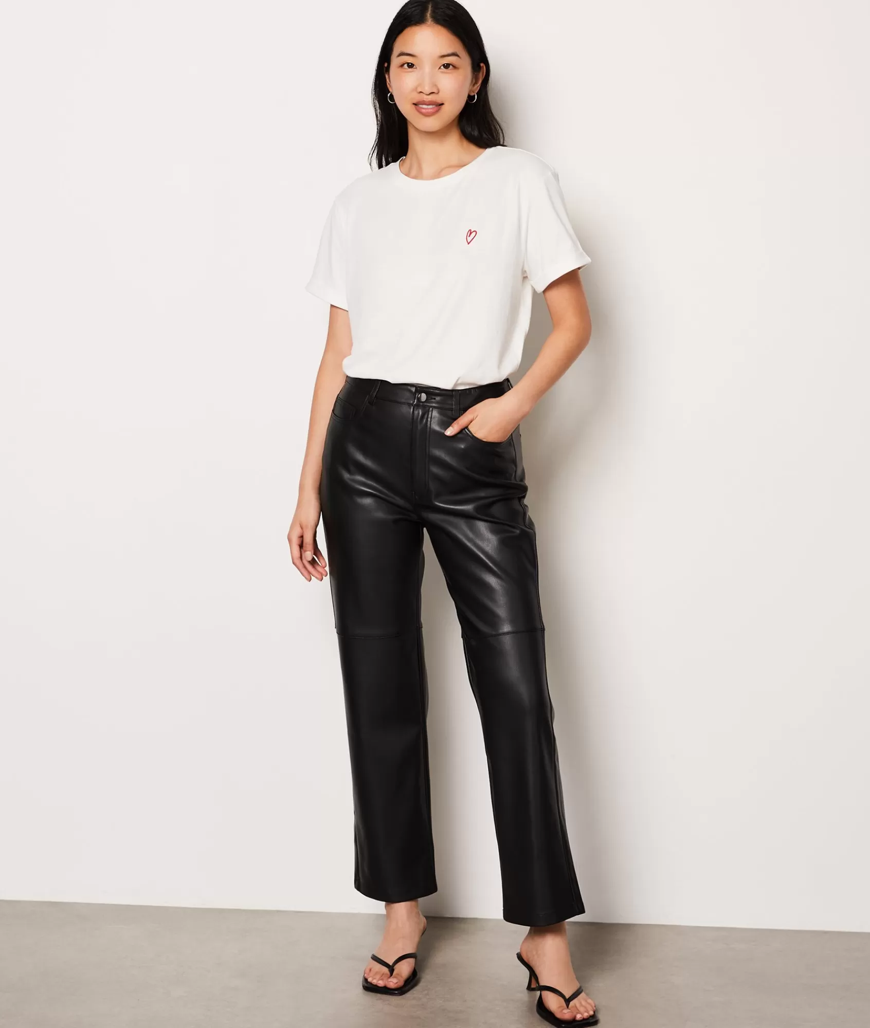 Etam Slim Jeans>Leather Effect Trousers