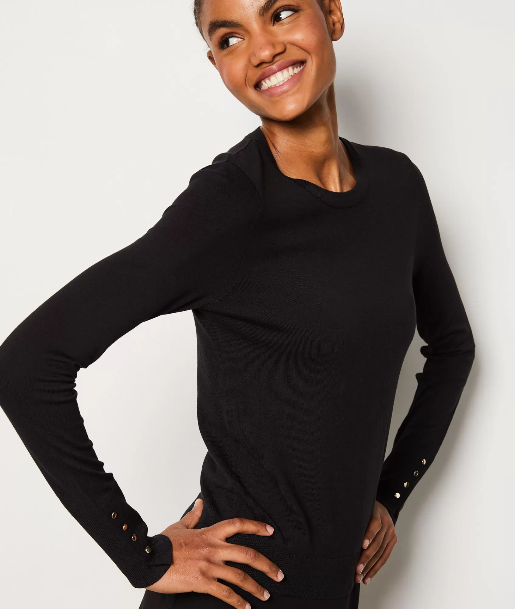 Etam Long Sleeves | Crewnecks>Long-Sleeved Crew Neck Sweater