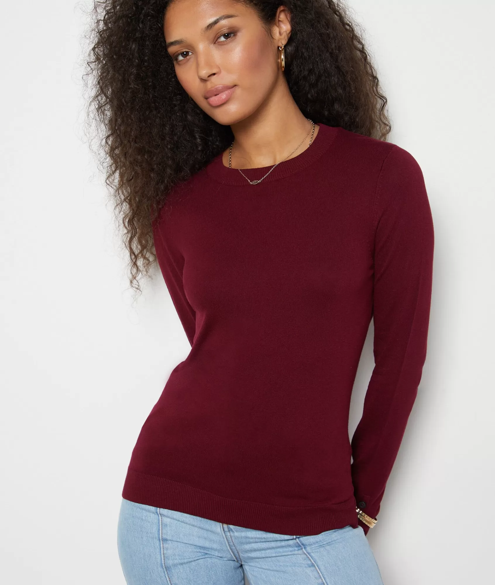 Etam Long Sleeves | Crewnecks>Long-sleeved Round Neck Sweater