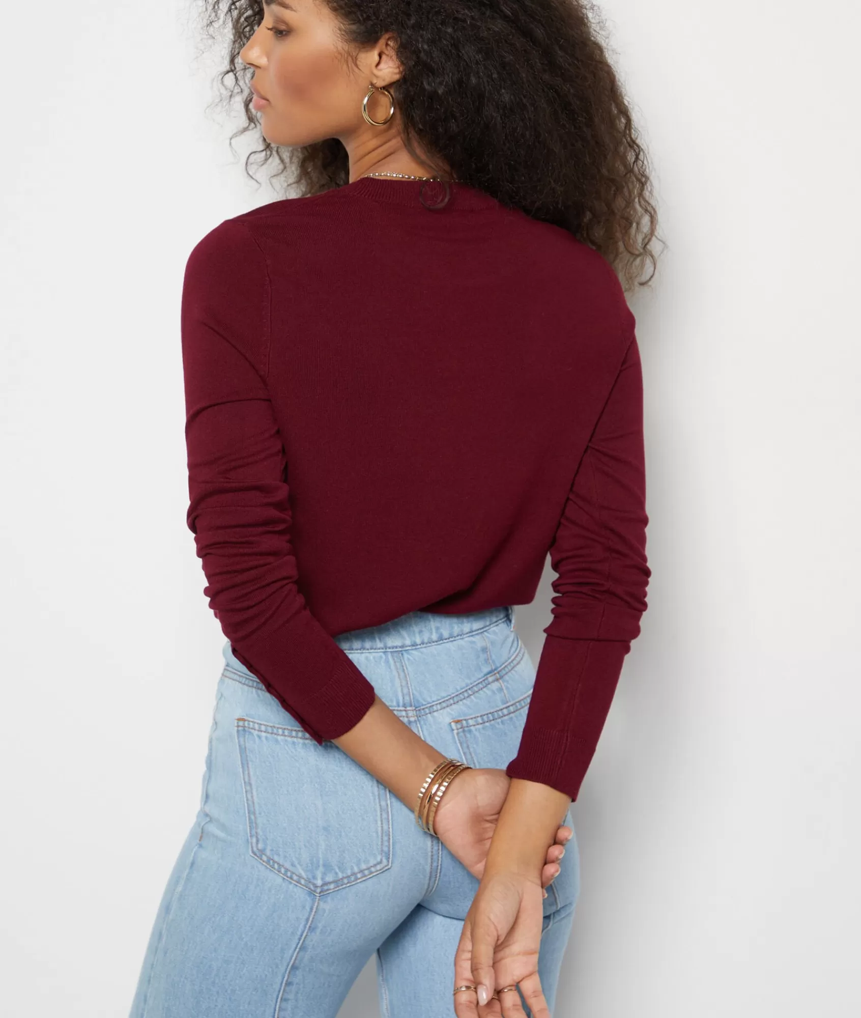 Etam Long Sleeves | Crewnecks>Long-sleeved Round Neck Sweater