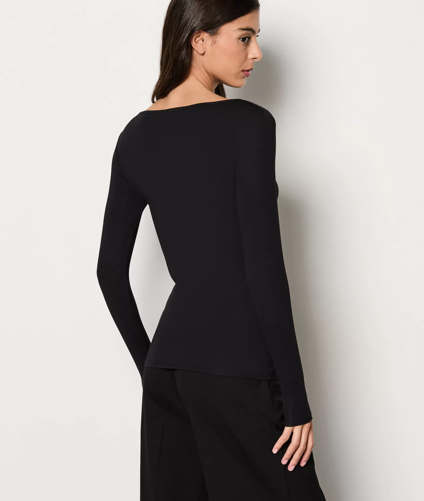 Etam T-shirts | Pyjama Tops>Long-Sleeved Thermal Mesh T-Shirt