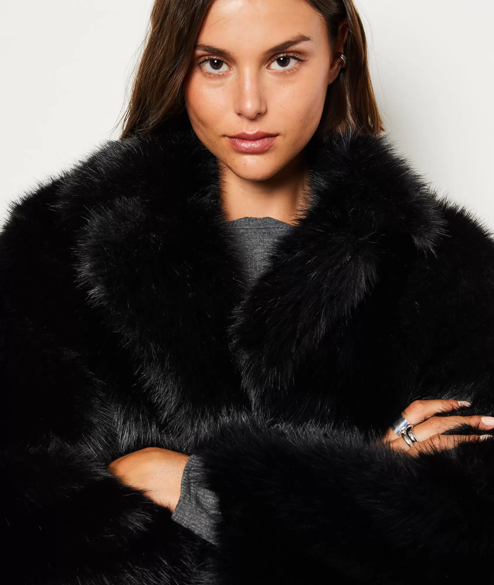 Etam Coats>Manteau fausse fourrure