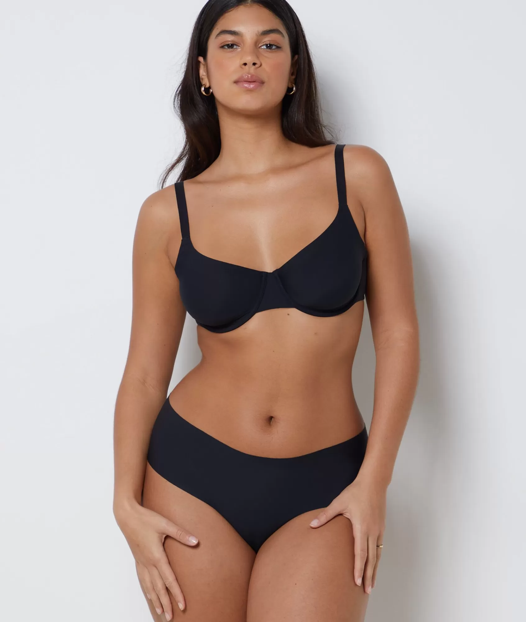 Etam Balconette Bras>Microfiber Balconette Bra