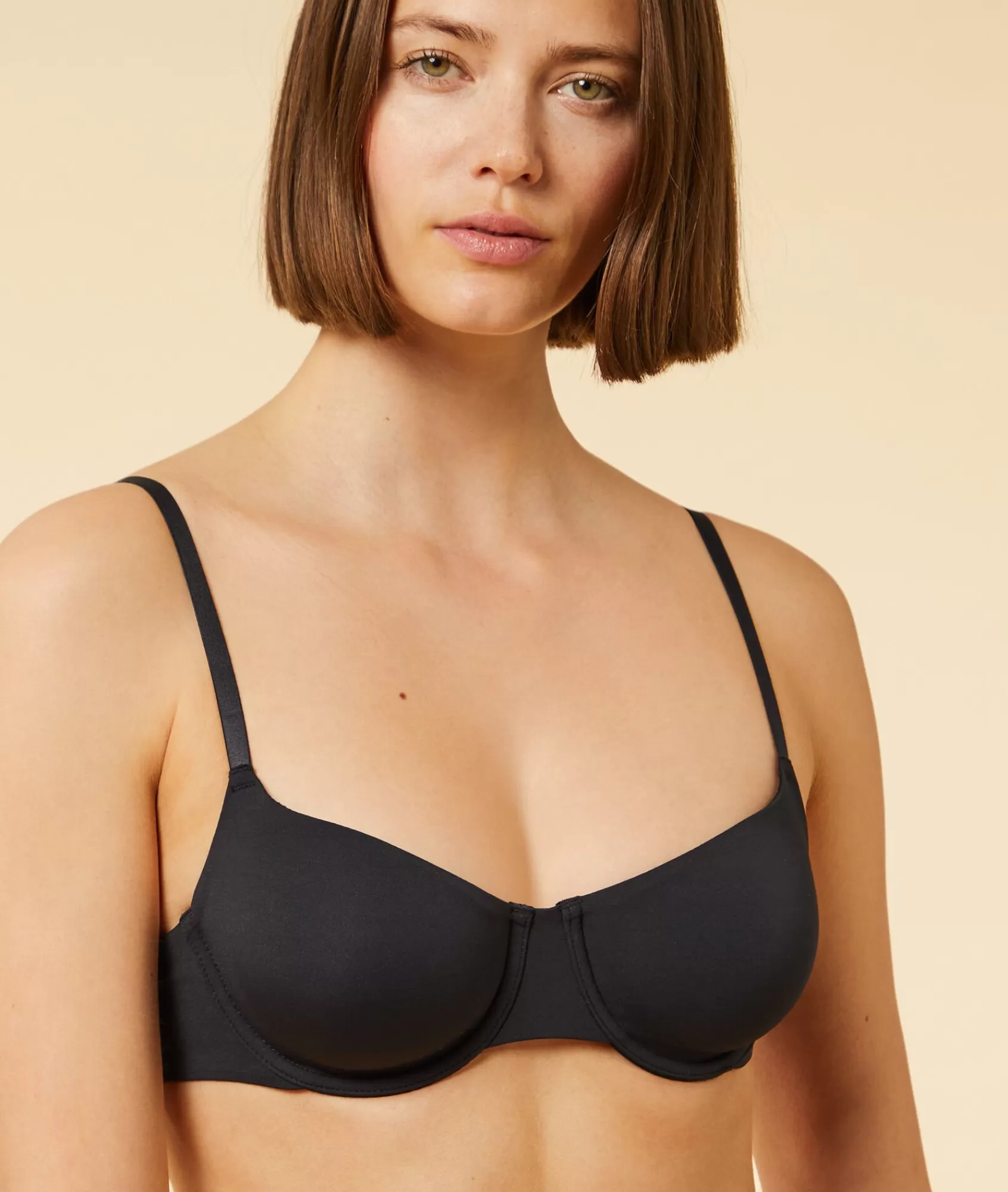 Etam Balconette Bras>Microfiber Balconette Bra