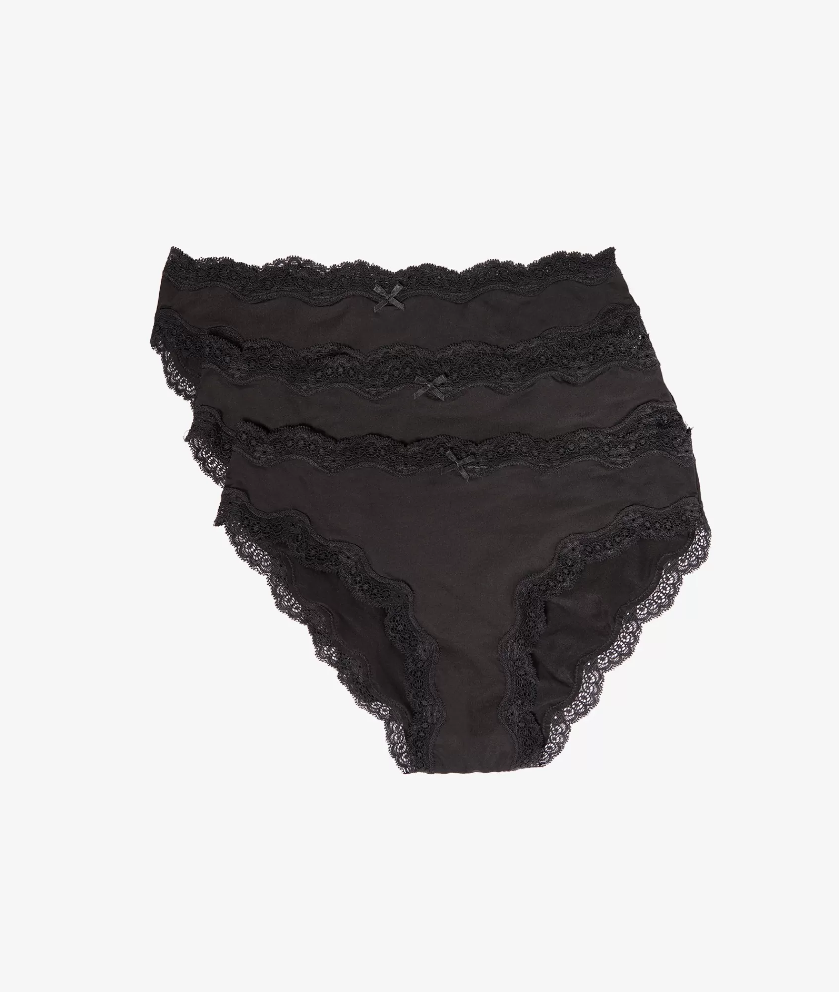 Etam Multipack Briefs>3-Pack of Microfiber and Lace Briefs