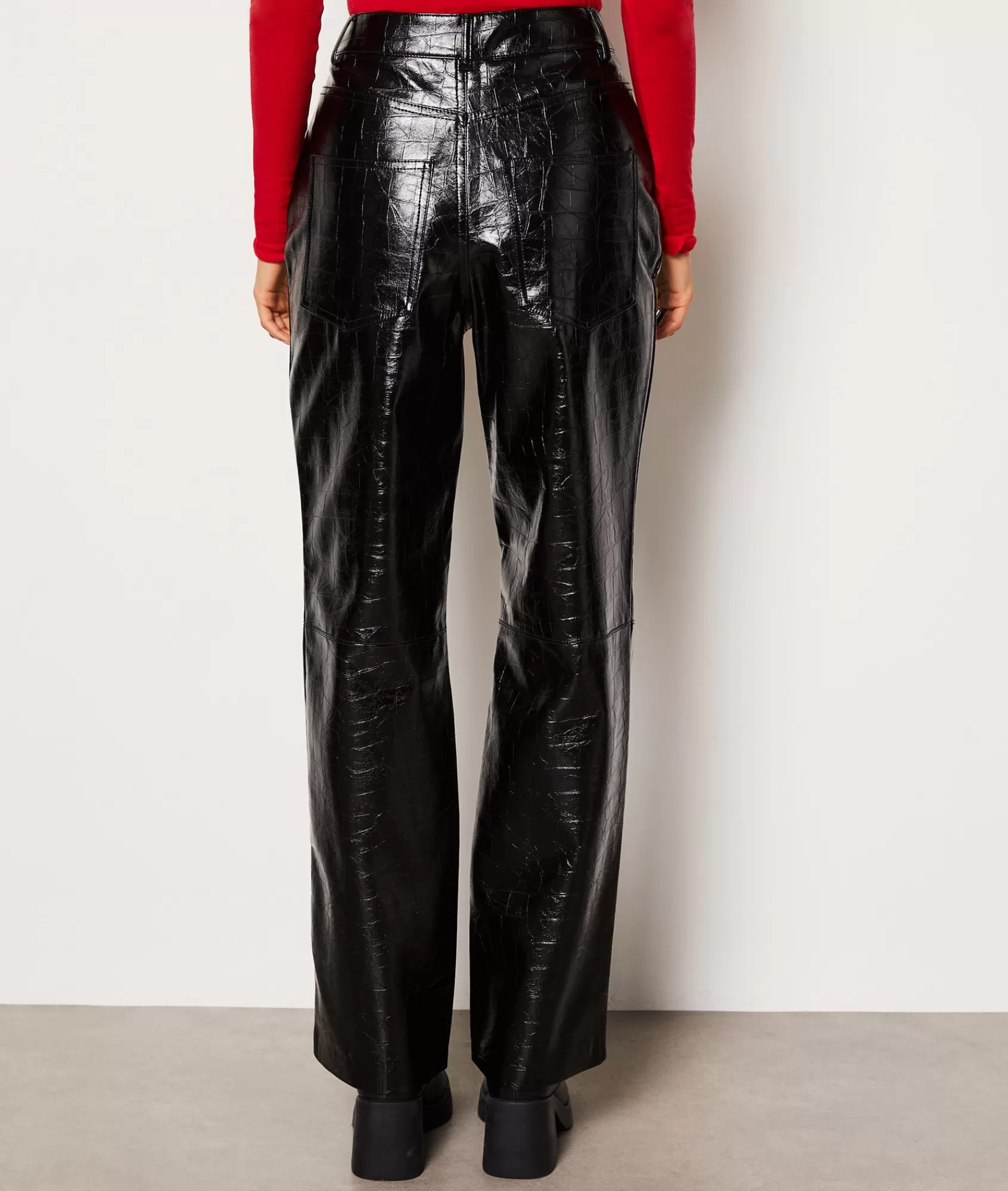 Etam Straight-leg Pants>Pantalon coupe droite en simili cuir