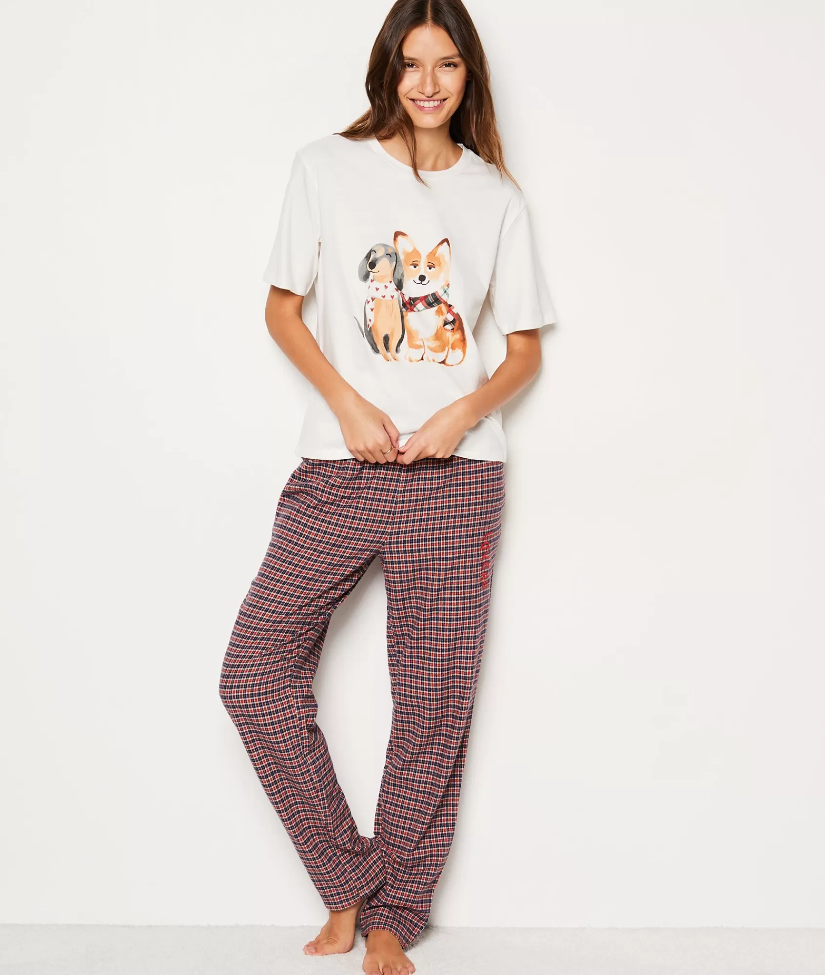 Etam Pyjama Bottoms>Pantalon de pyjama à carreaux