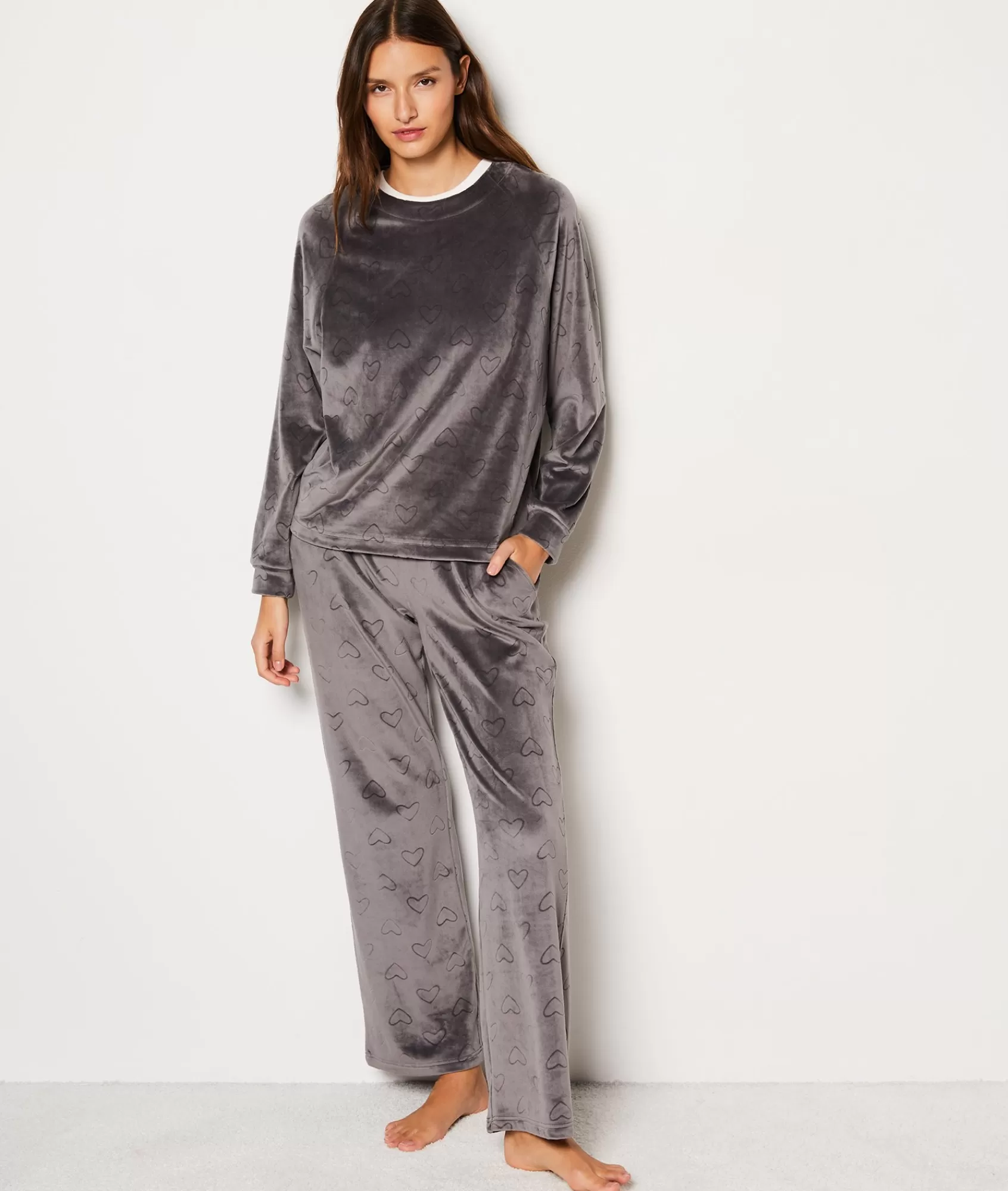 Etam Pyjama Bottoms>Pantalon de pyjama à cœur