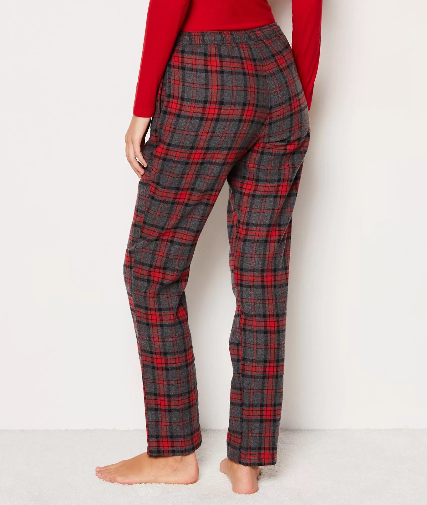 Etam Pyjama Bottoms>Pantalon de pyjama en coton à carreaux
