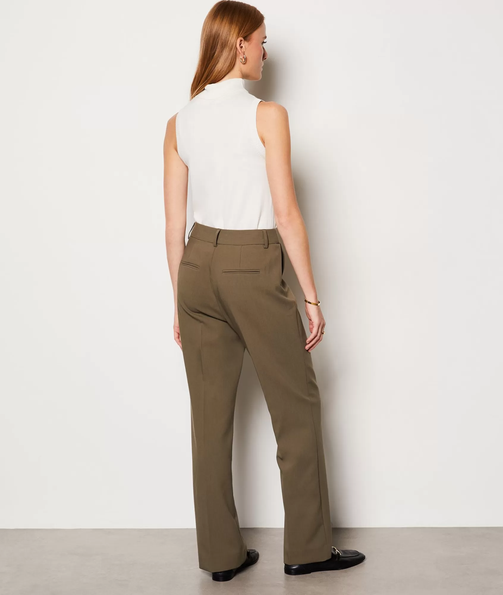 Etam Wide-leg Pants>Pantalon en twill coupe large