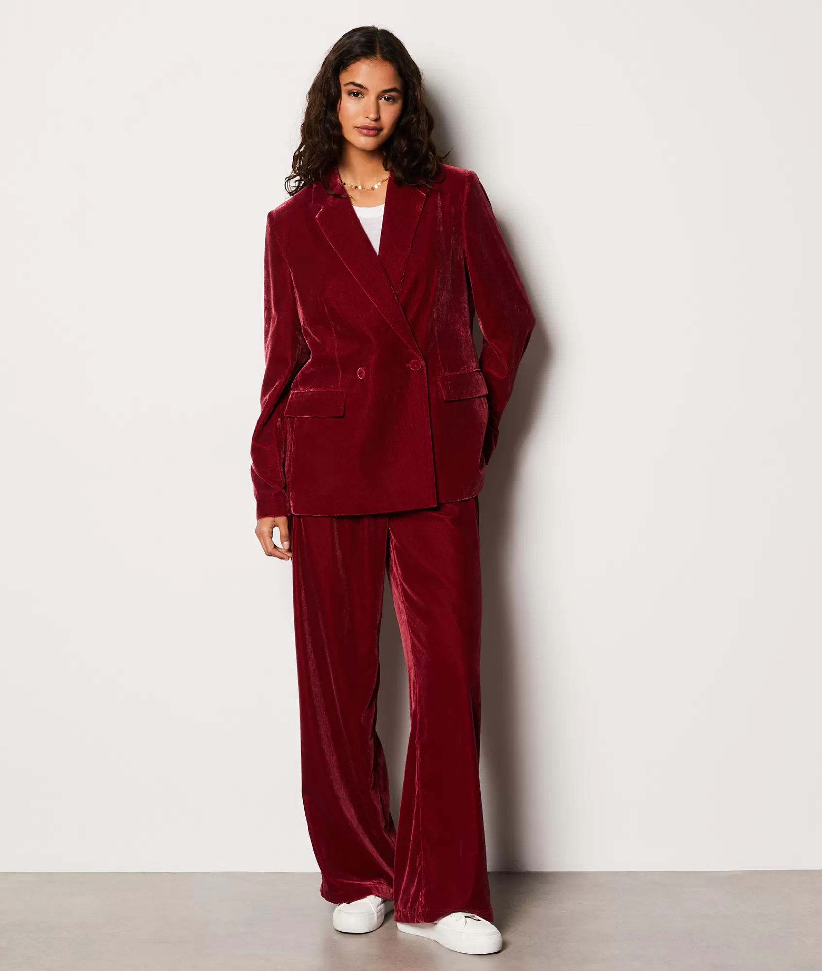 Etam Straight-leg Pants>Pantalon fluide en velours