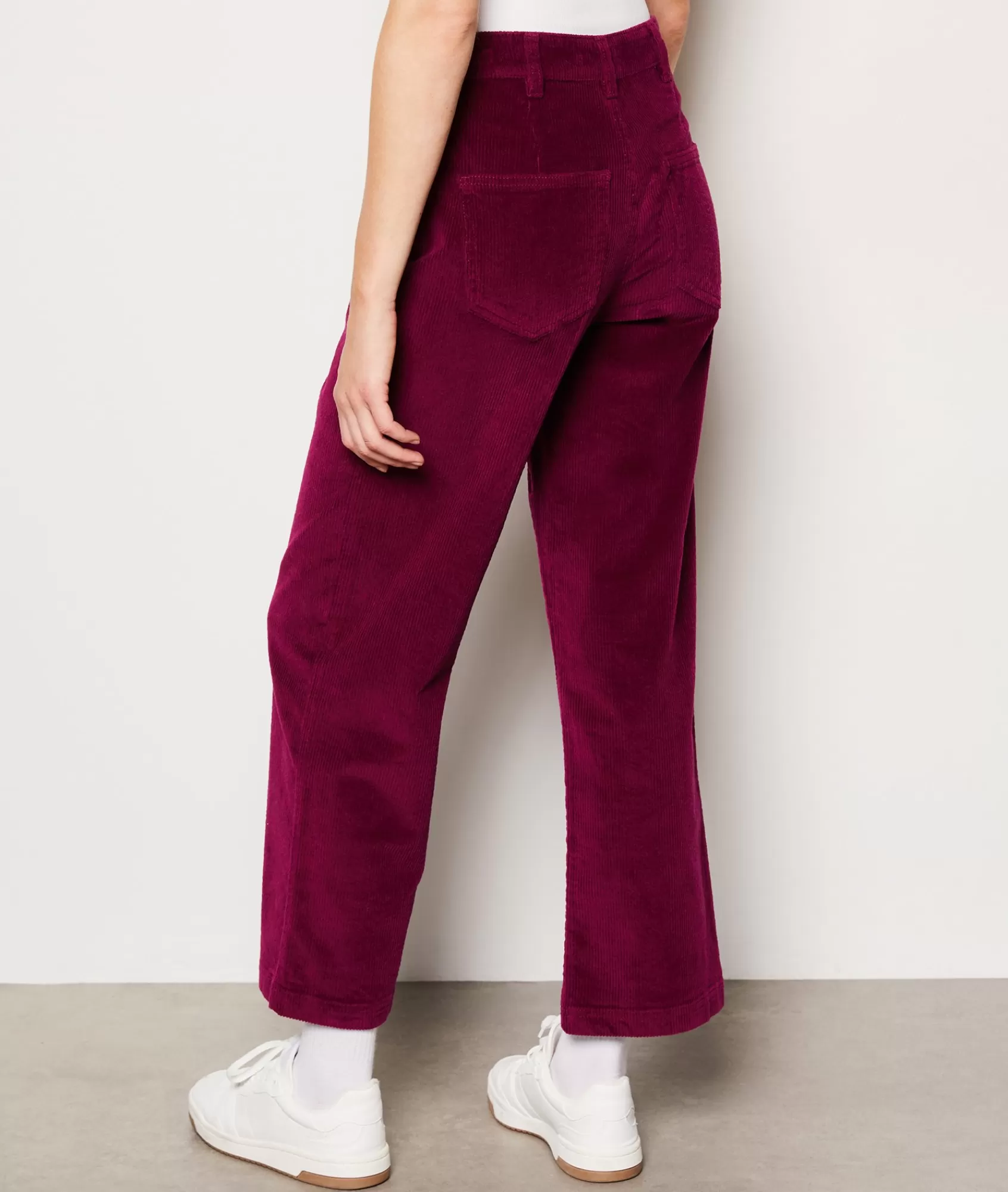 Etam Wide-leg Pants>Pantalon velours en coton coupe large