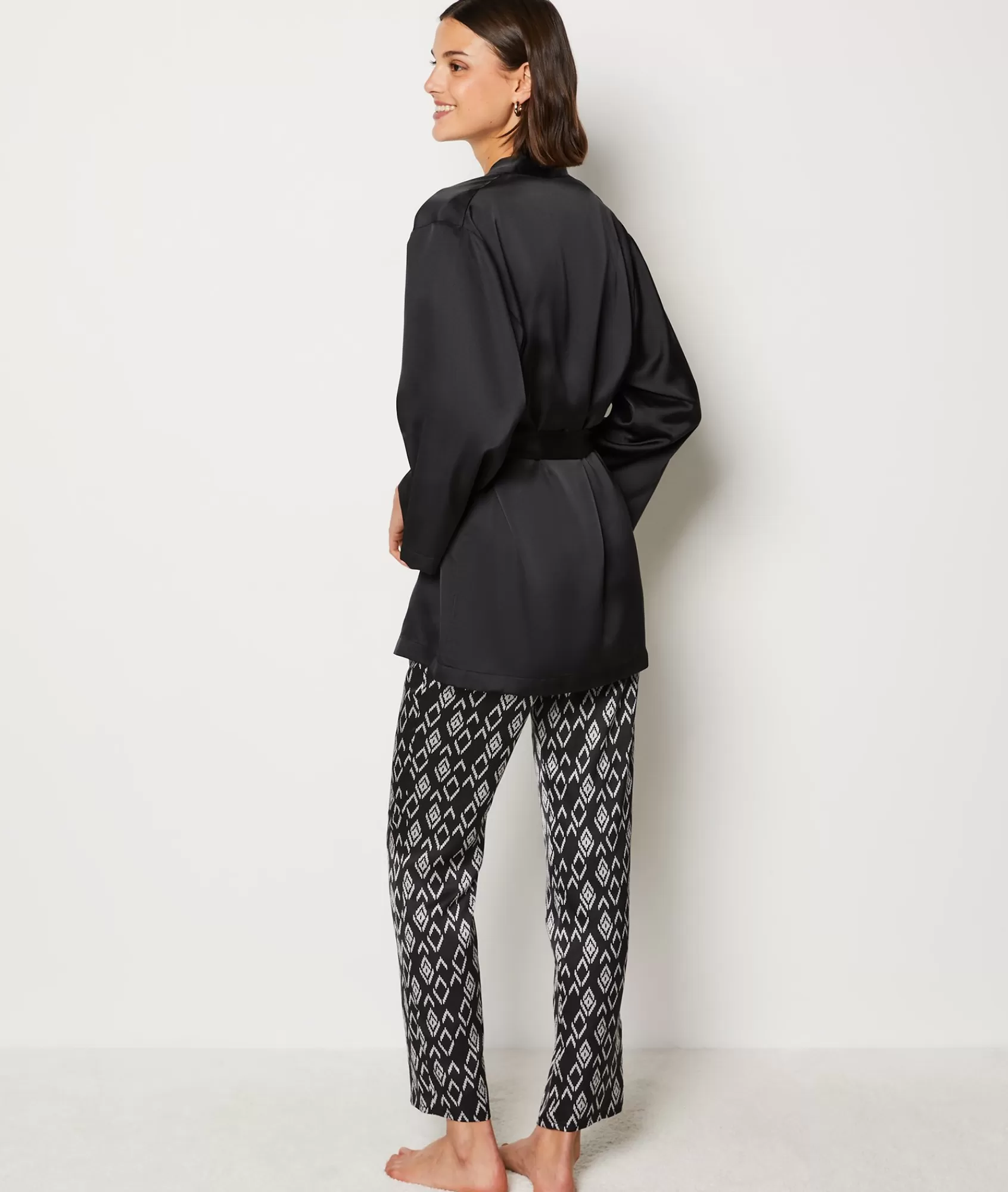 Etam 2 And 3-piece Pyjamas>3-Piece Satin Pyjamas
