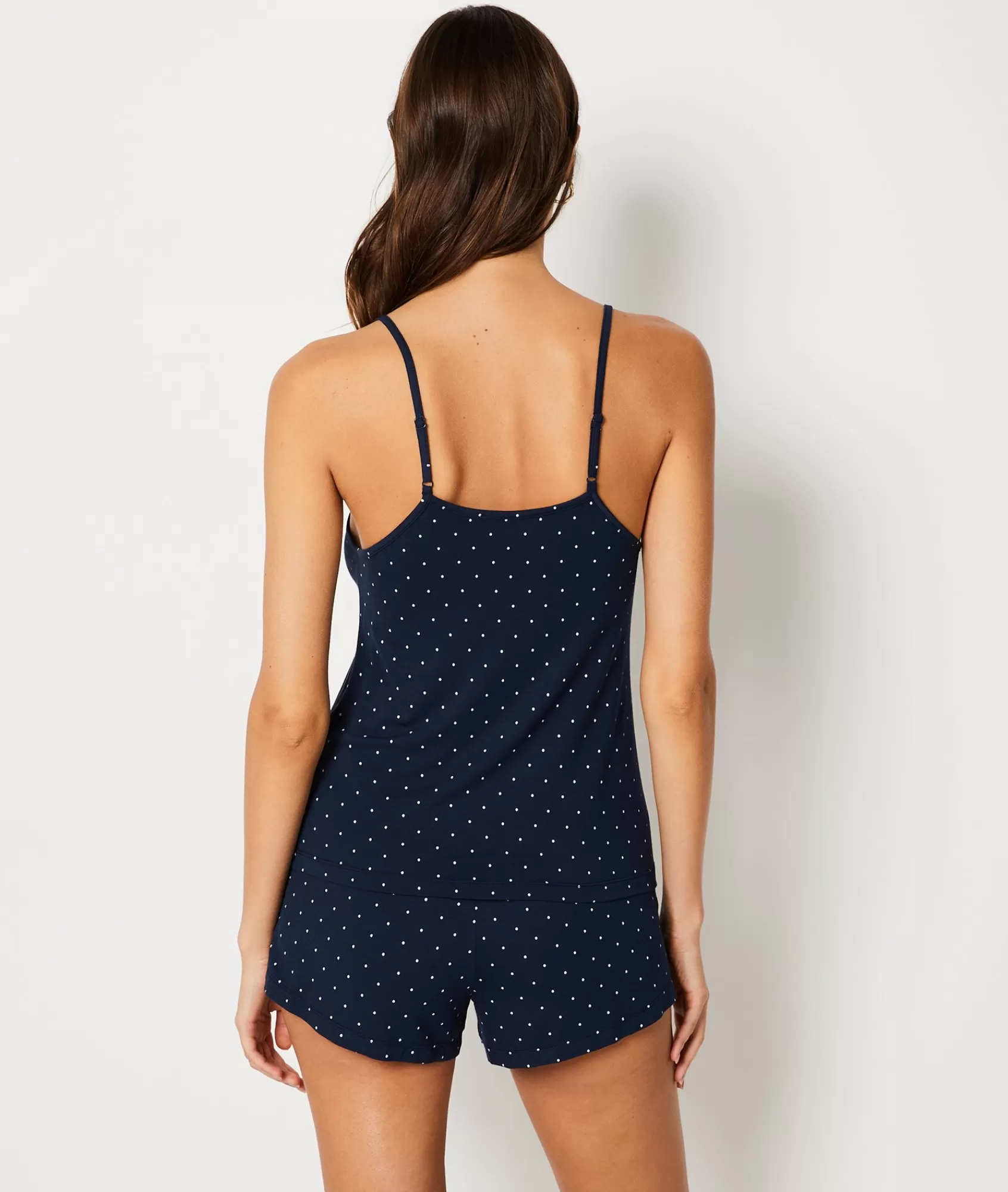 Etam Pyjama Tops>Polka Dot Camisole with Thin Straps