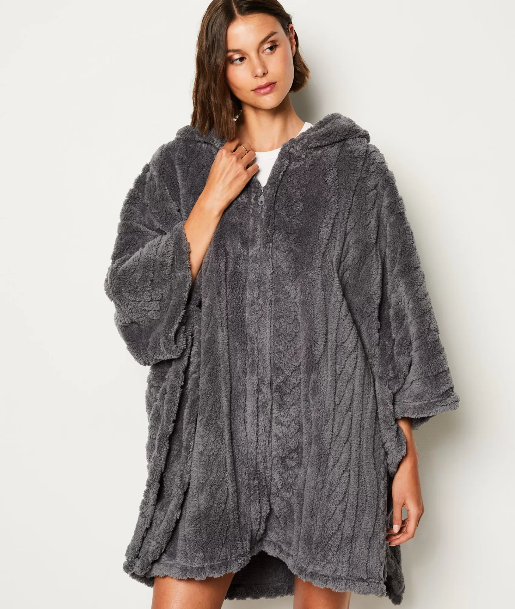 Etam Pyjama Ponchos, Sweatshirts & Jackets>Poncho polaire
