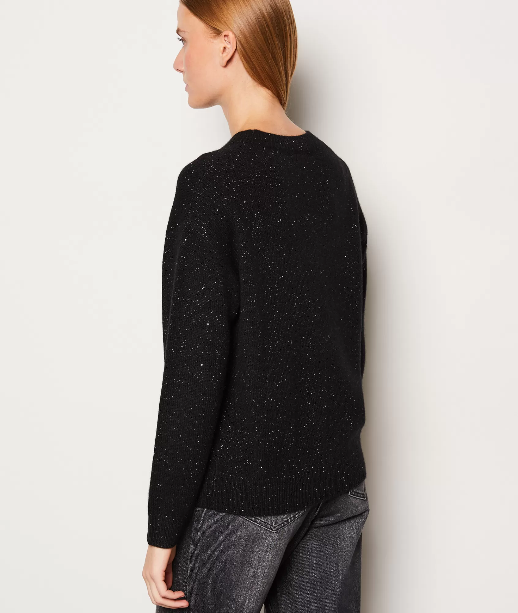 Etam Crewnecks>Pull cachemire  à paillettes